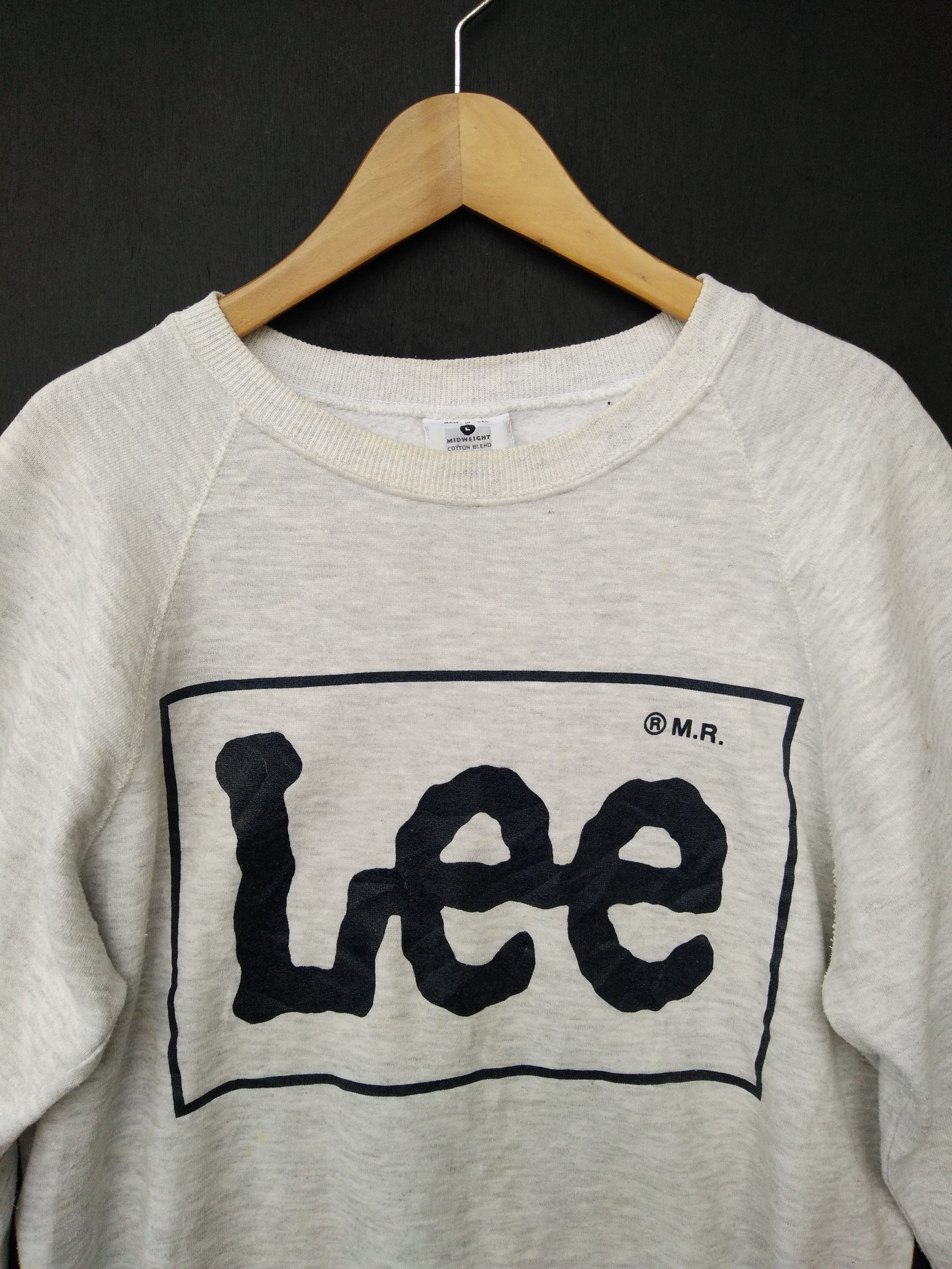 Lee × Vintage Vintage LEE Sweatshirt Crewneck Big Logo Size US L / EU 52-54 / 3 - 3 Thumbnail