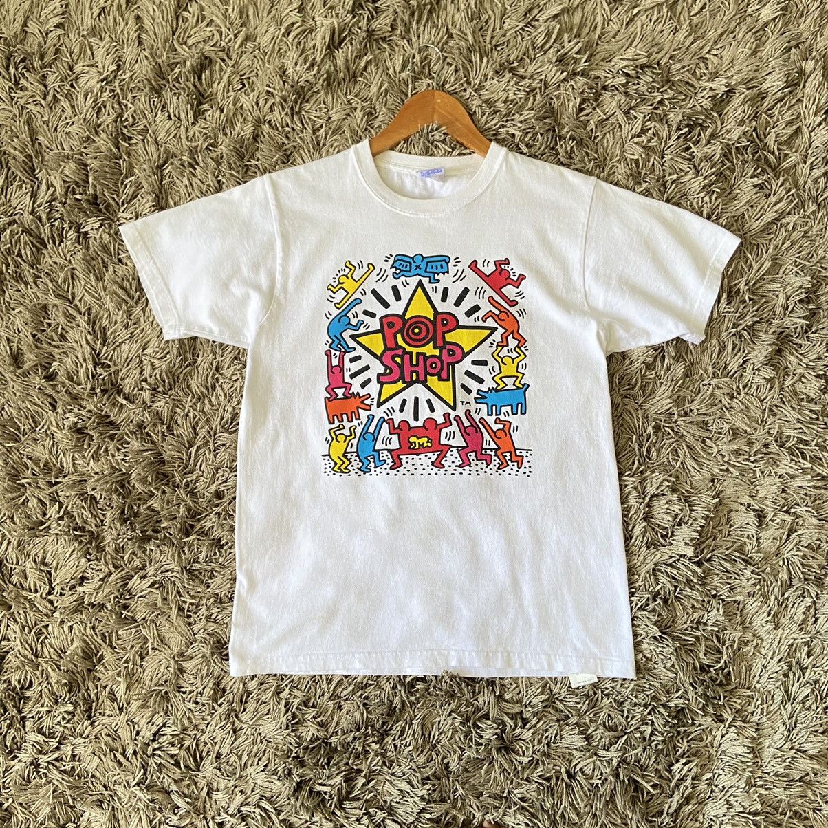 Keith Haring Rare‼️vintage KEITH HARING pop Shop art tee Size US M / EU 48-50 / 2 - 1 Thumbnail