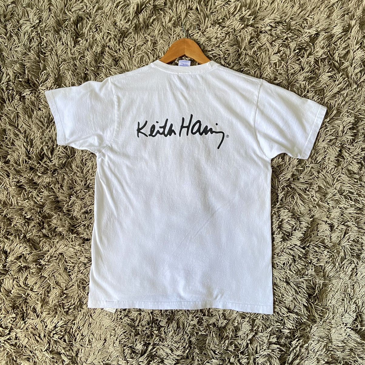 Keith Haring Rare‼️vintage KEITH HARING pop Shop art tee Size US M / EU 48-50 / 2 - 9 Thumbnail