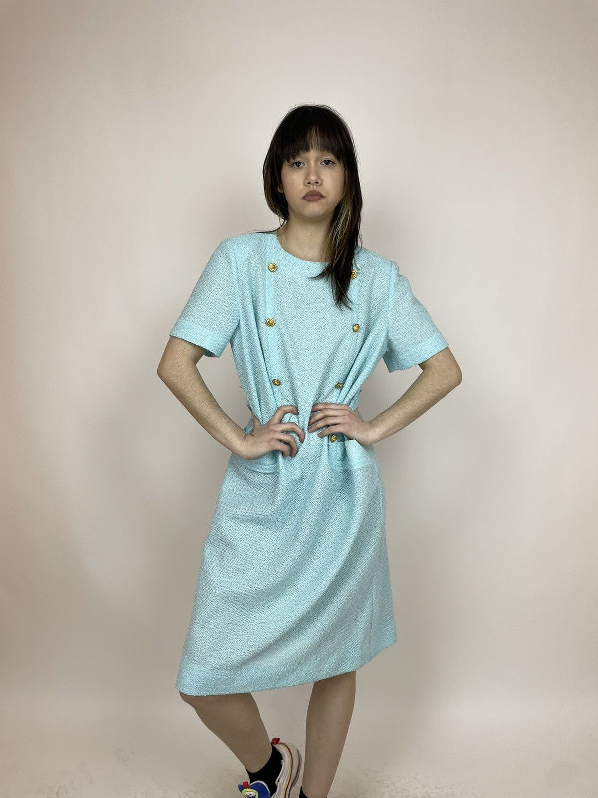 American Retro × Vintage Leslie Pomer Vintage Dress 60s-70s retro size 16B Size XXL / US 16-18 / IT 52-54 - 1 Thumbnail