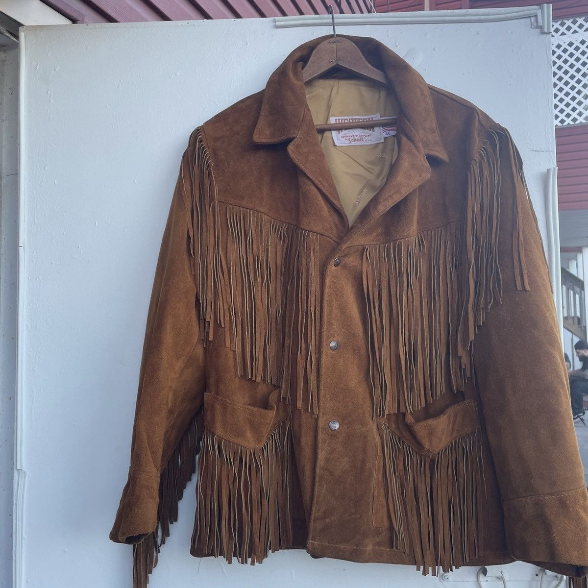 Schott × Vintage 70s schott western frayed jacket Size US L / EU 52-54 / 3 - 4 Thumbnail