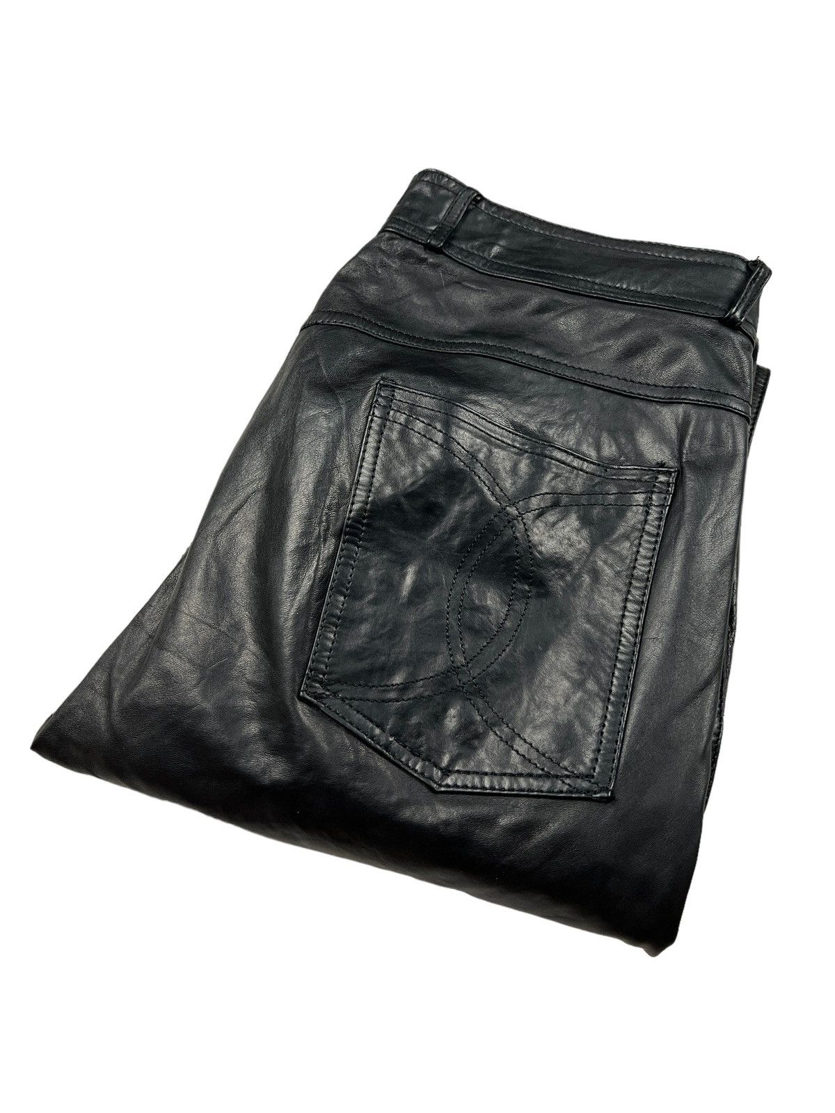 Leather Vintage Phillippe Monet Leather Pants Size US 31 - 10 Thumbnail