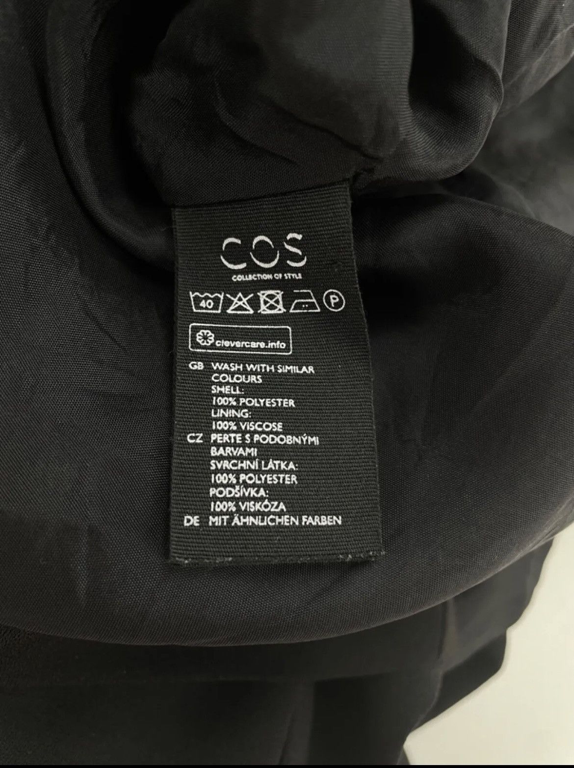 Cos COS Womens Dress mono Black size EUR 36 Size M / US 6-8 / IT 42-44 - 10 Thumbnail