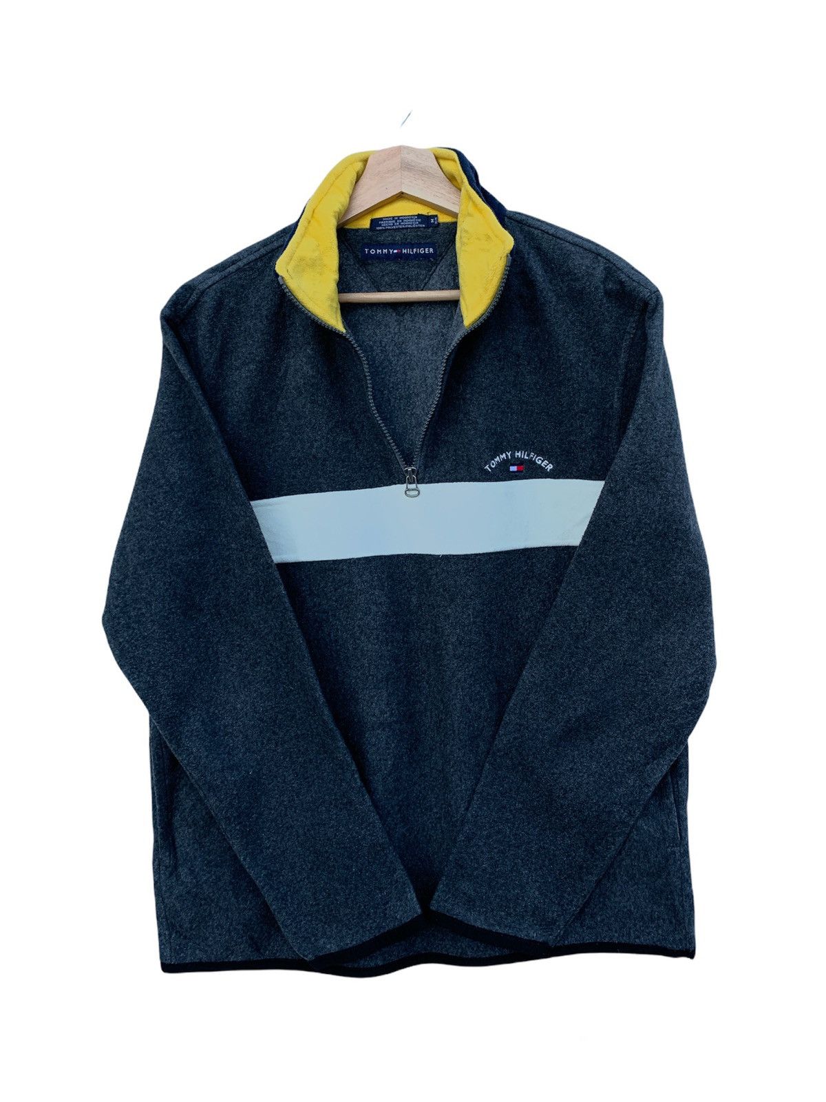 Zip Sweatshirt Tommy Hilfiger Small Logo Sweatshirt Vintage Tommy