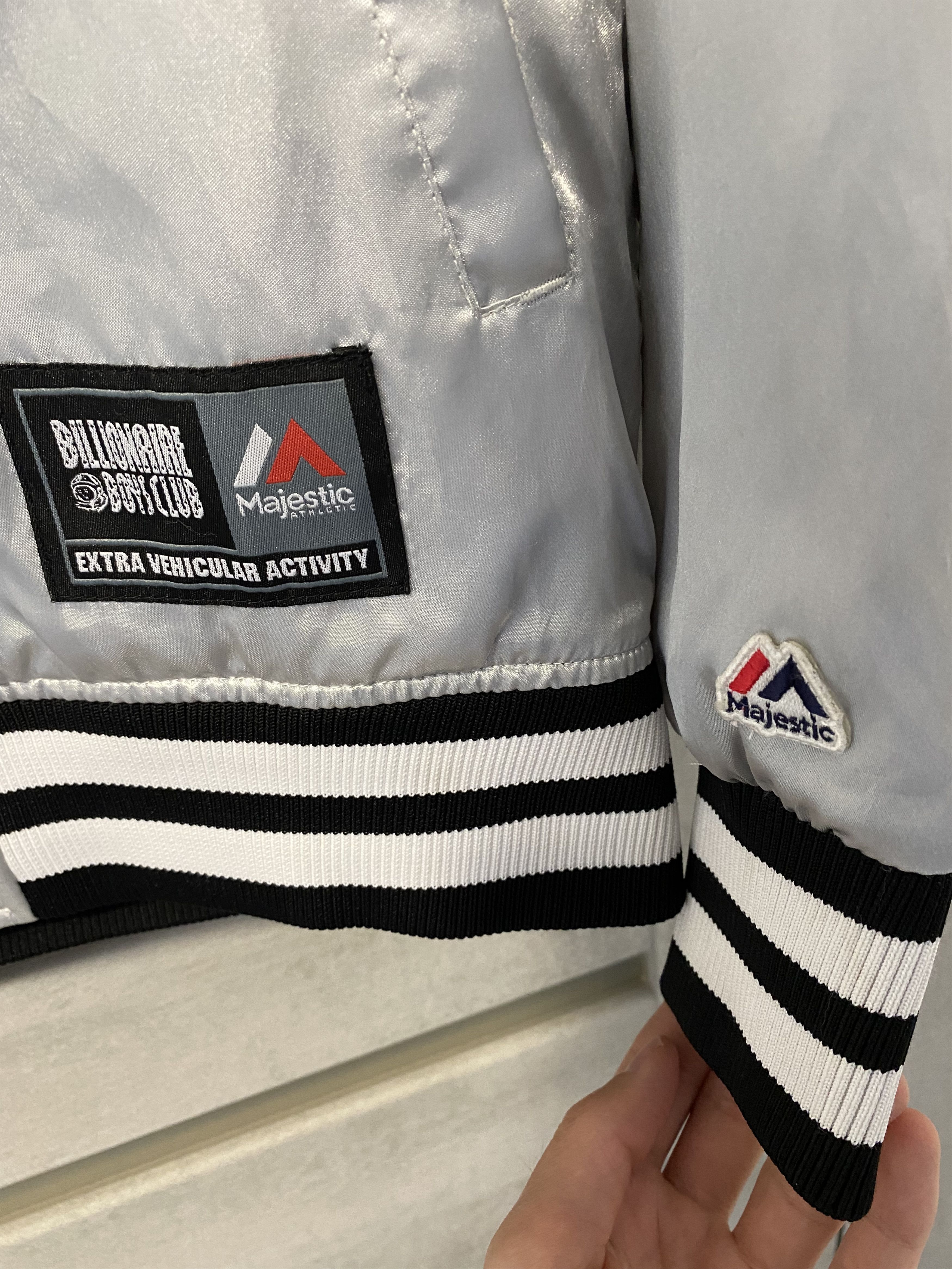 Billionaire Boys Club × Majestic Billionaire Boys Club x Majestic silver bomber jacket Size US S / EU 44-46 / 1 - 7 Thumbnail