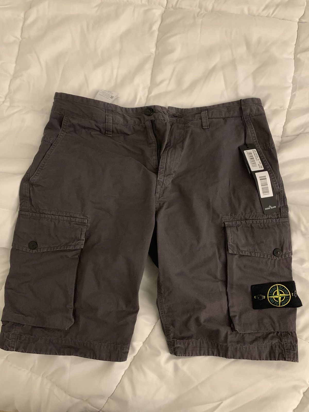 image of Stone Island Bermuda Shorts Blue Grey 31, Men's