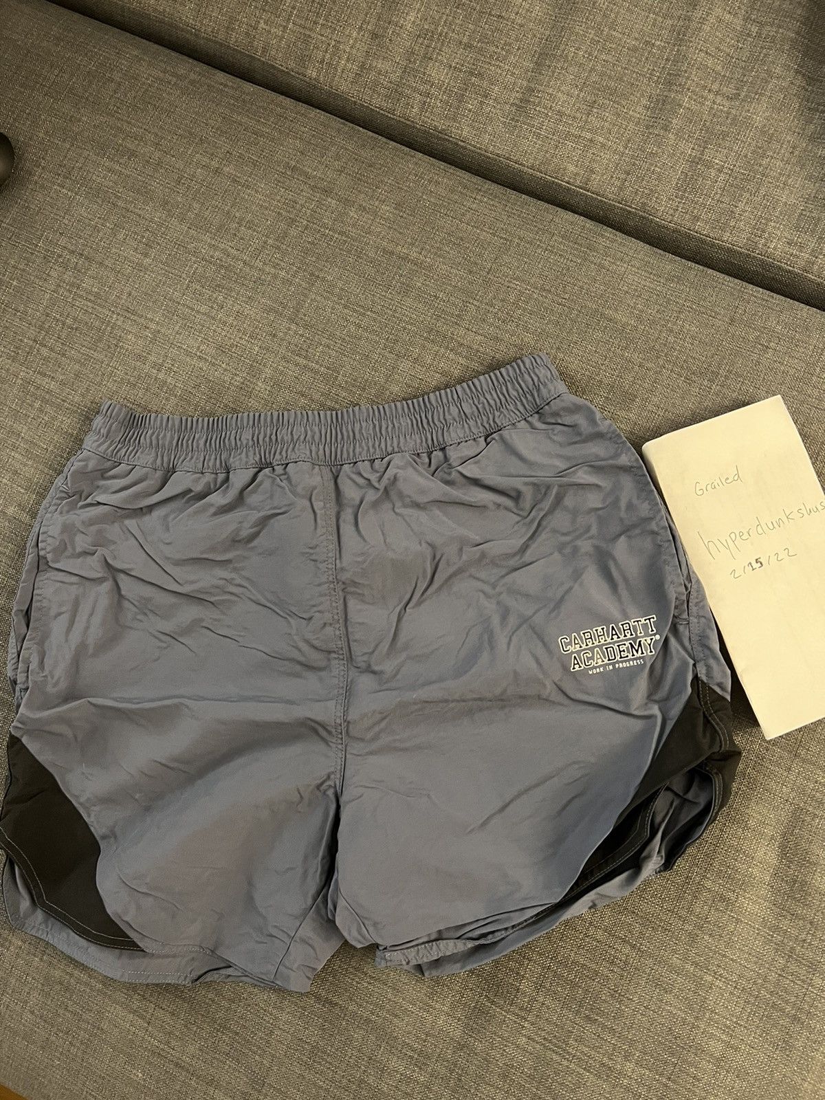 Carhartt Wip Carhartt Academy WIP grey navy shorts mens size medium Size US 32 / EU 48 - 1 Thumbnail