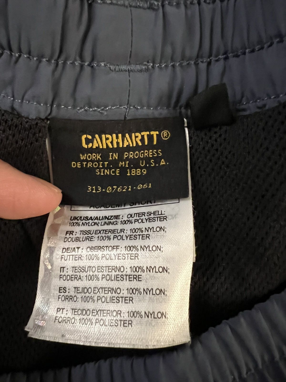 Carhartt Wip Carhartt Academy WIP grey navy shorts mens size medium Size US 32 / EU 48 - 3 Thumbnail