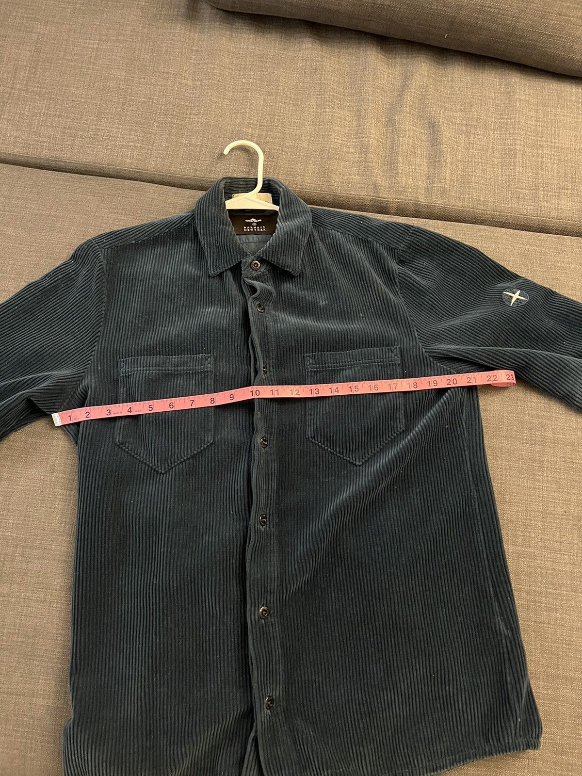 Stone island blue corduroy RARE L/S shirt Barney’s L