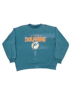 Vintage 90s NFL Miami Dolphins Sweatshirt - Fan Gift - Dingeas