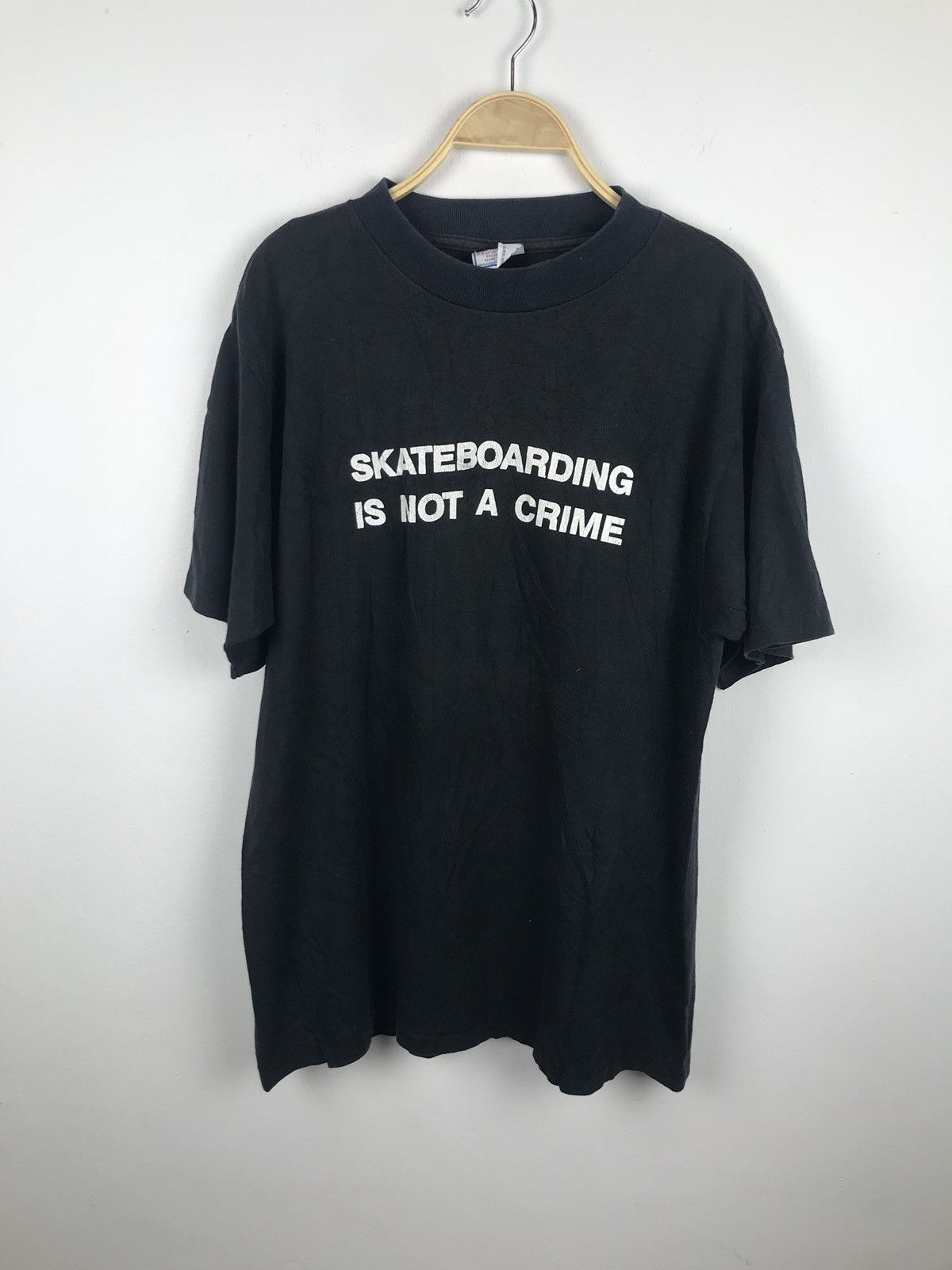 Sex Skateboards × Vintage Vintage 80s Skateboarding Is Not A Crime X Multiple Brands Size US L / EU 52-54 / 3 - 1 Thumbnail