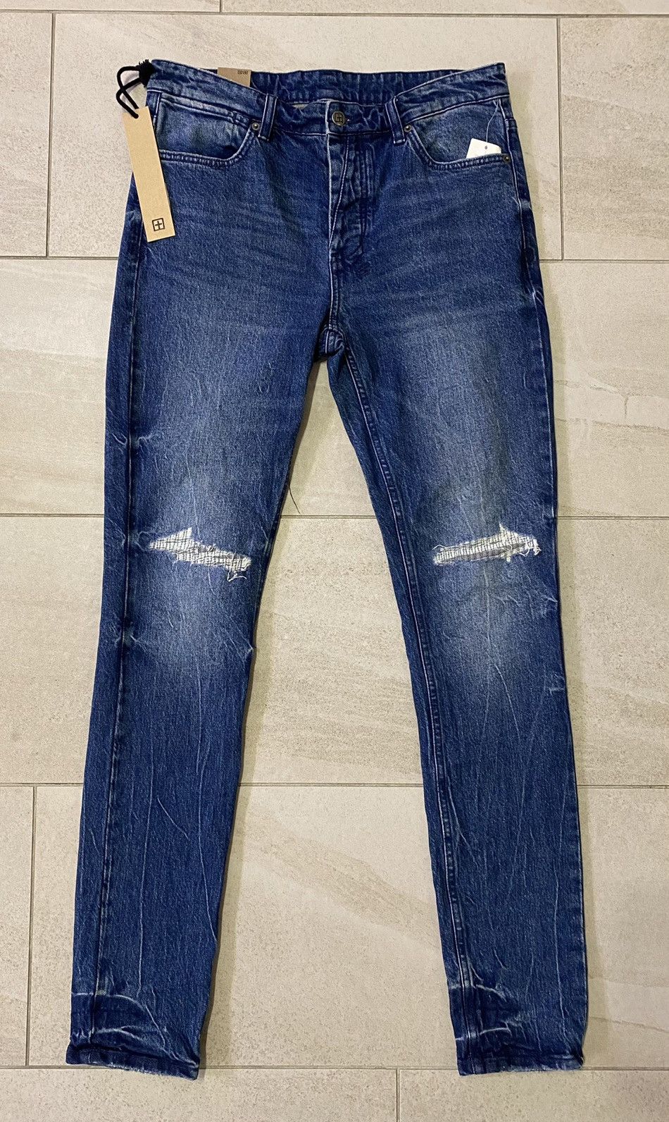 image of Ksubi Van Winkle Denim Jeans in Light Denim, Men's (Size 33)