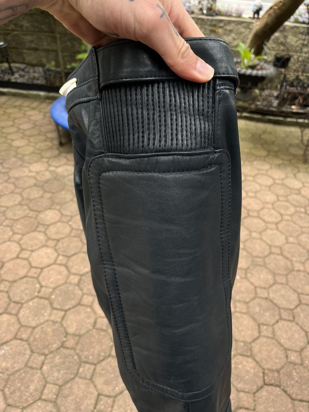 Hein Gericke Vintage Black Hein Gericke Moto Leather Biker Pants Size US 34 / EU 50 - 7 Thumbnail