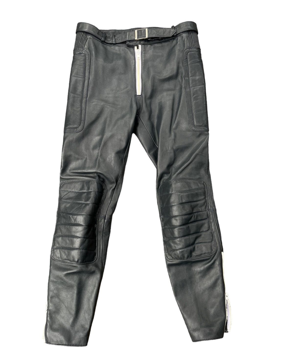 Hein Gericke Vintage Black Hein Gericke Moto Leather Biker Pants Size US 34 / EU 50 - 1 Thumbnail