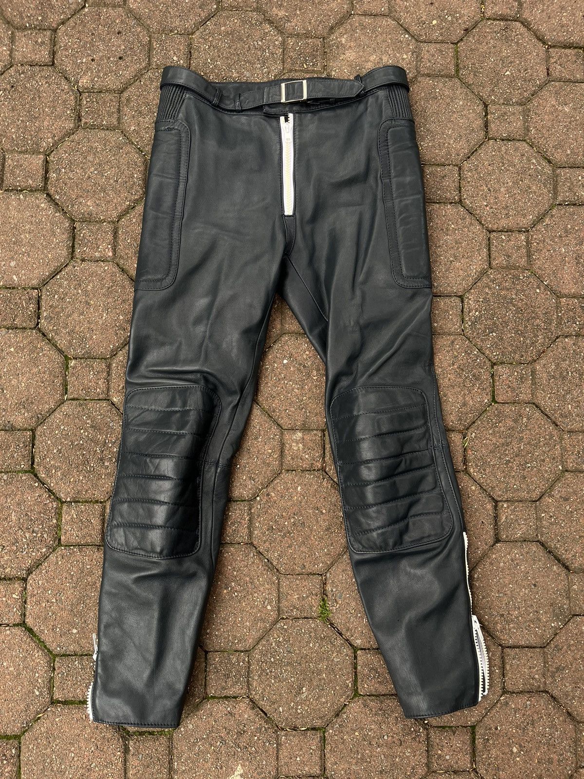 Hein Gericke Vintage Black Hein Gericke Moto Leather Biker Pants Size US 34 / EU 50 - 5 Thumbnail