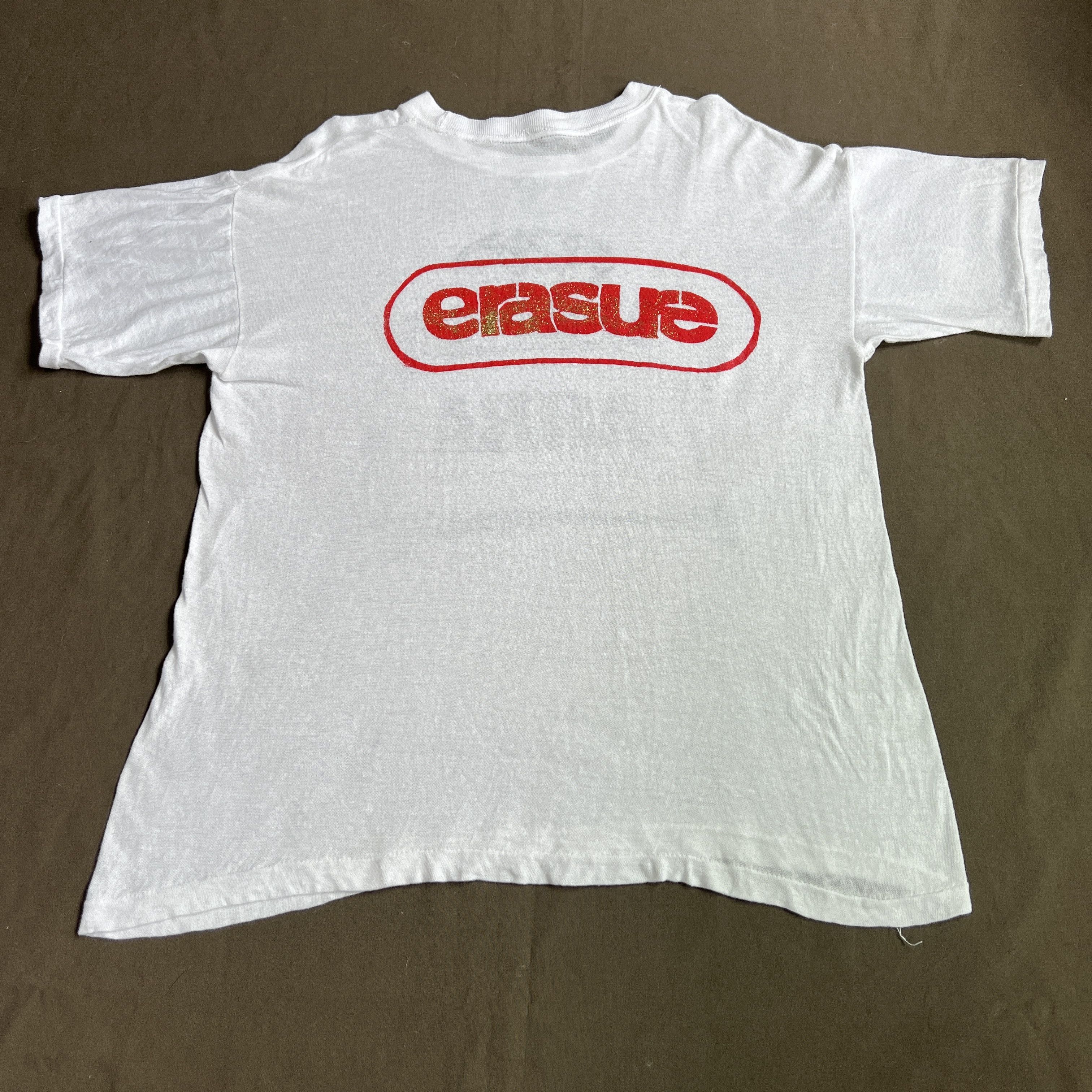 Band Tees × Vintage Vintage 90s Erasure Pop duo Promo Tee Synth-pop Electropop Size US M / EU 48-50 / 2 - 6 Thumbnail