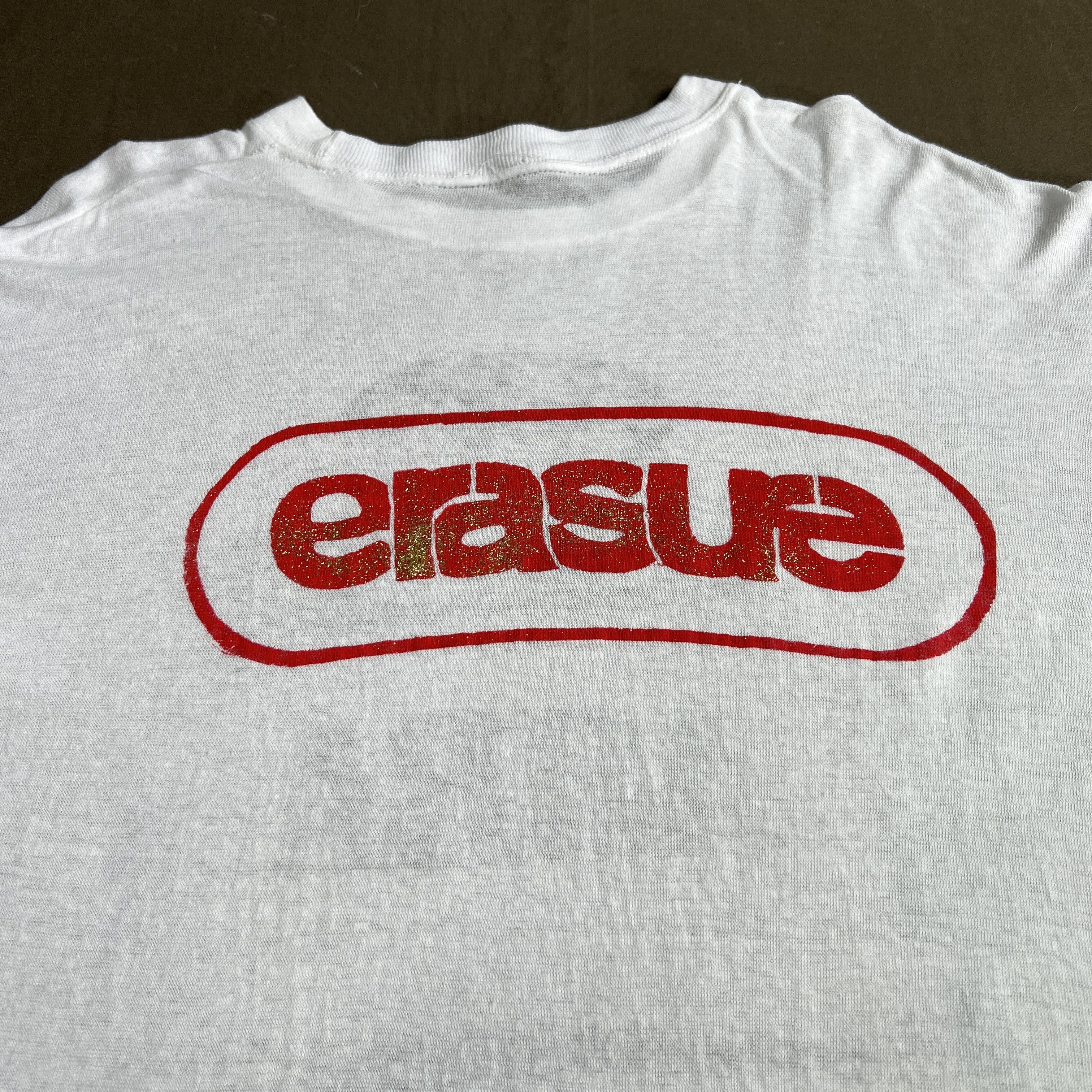 Band Tees × Vintage Vintage 90s Erasure Pop duo Promo Tee Synth-pop Electropop Size US M / EU 48-50 / 2 - 7 Thumbnail
