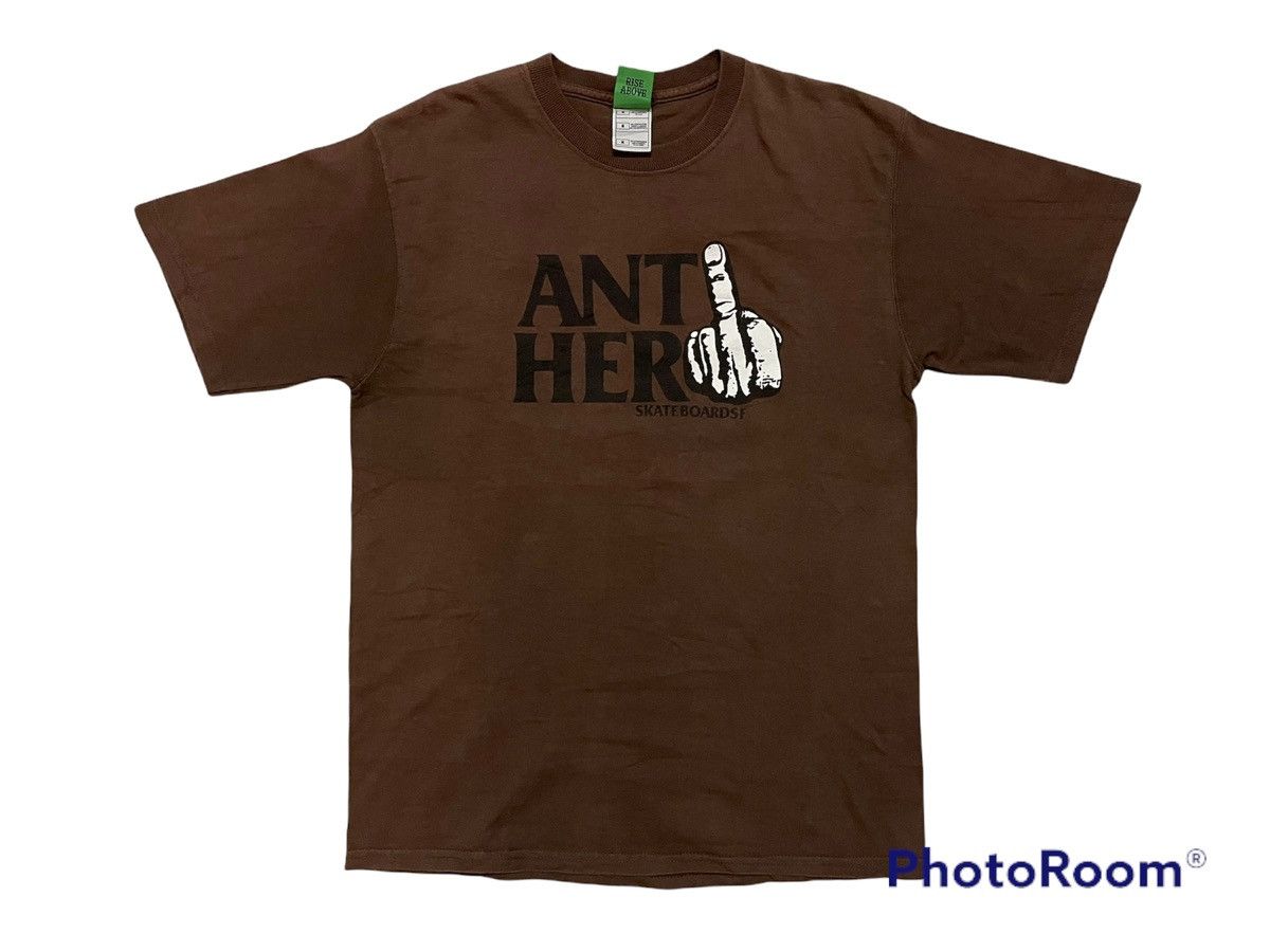image of Antihero x Vintage Anti Hero Skateboard “Fuck Finger” in Coklat, Men's (Size Medium)