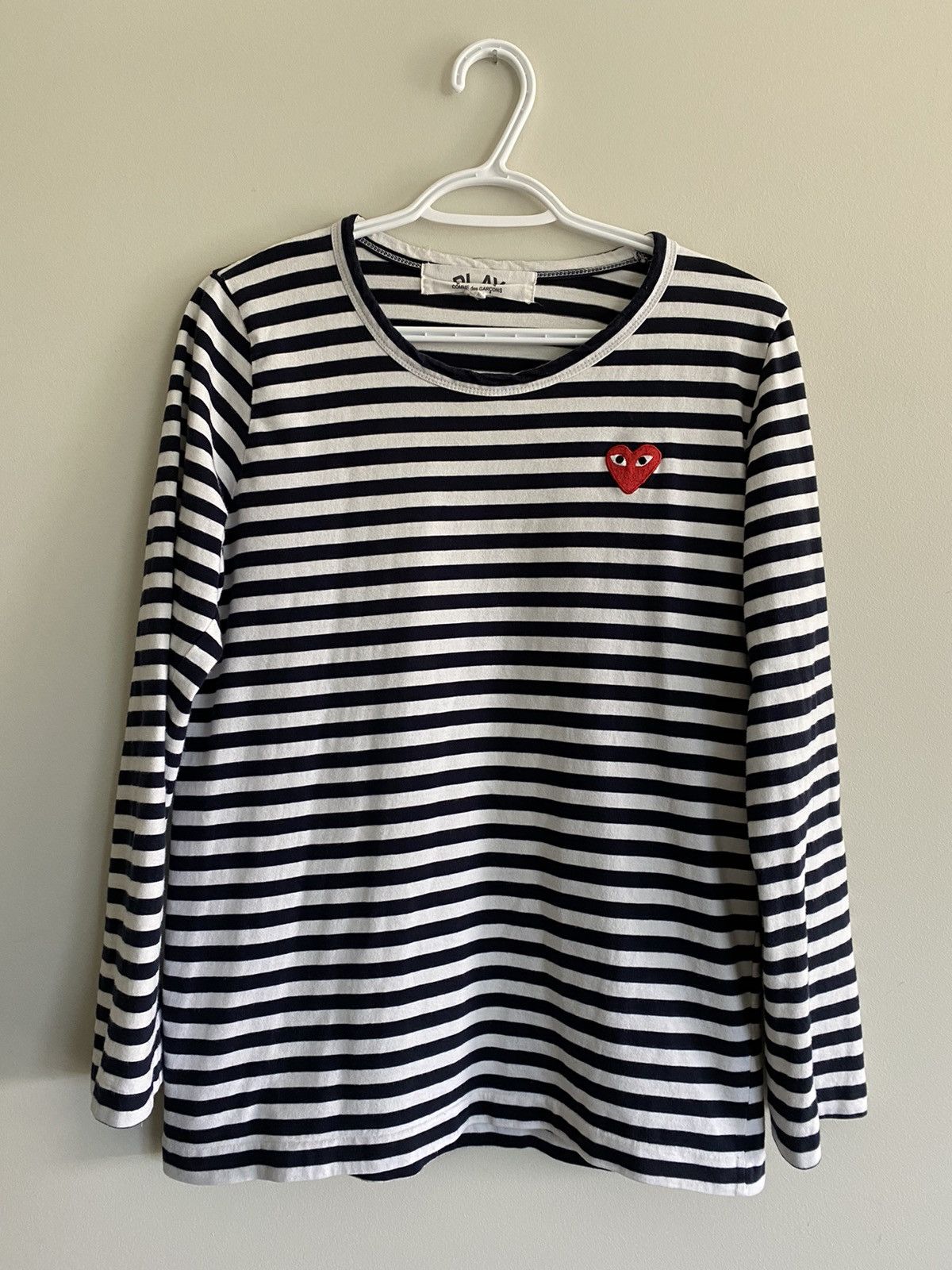 Comme des Garcons × Comme des Garcons PLAY COMME DES GARÇON PLAY L/S STRIPED TEE Size US M / EU 48-50 / 2 - 1 Thumbnail