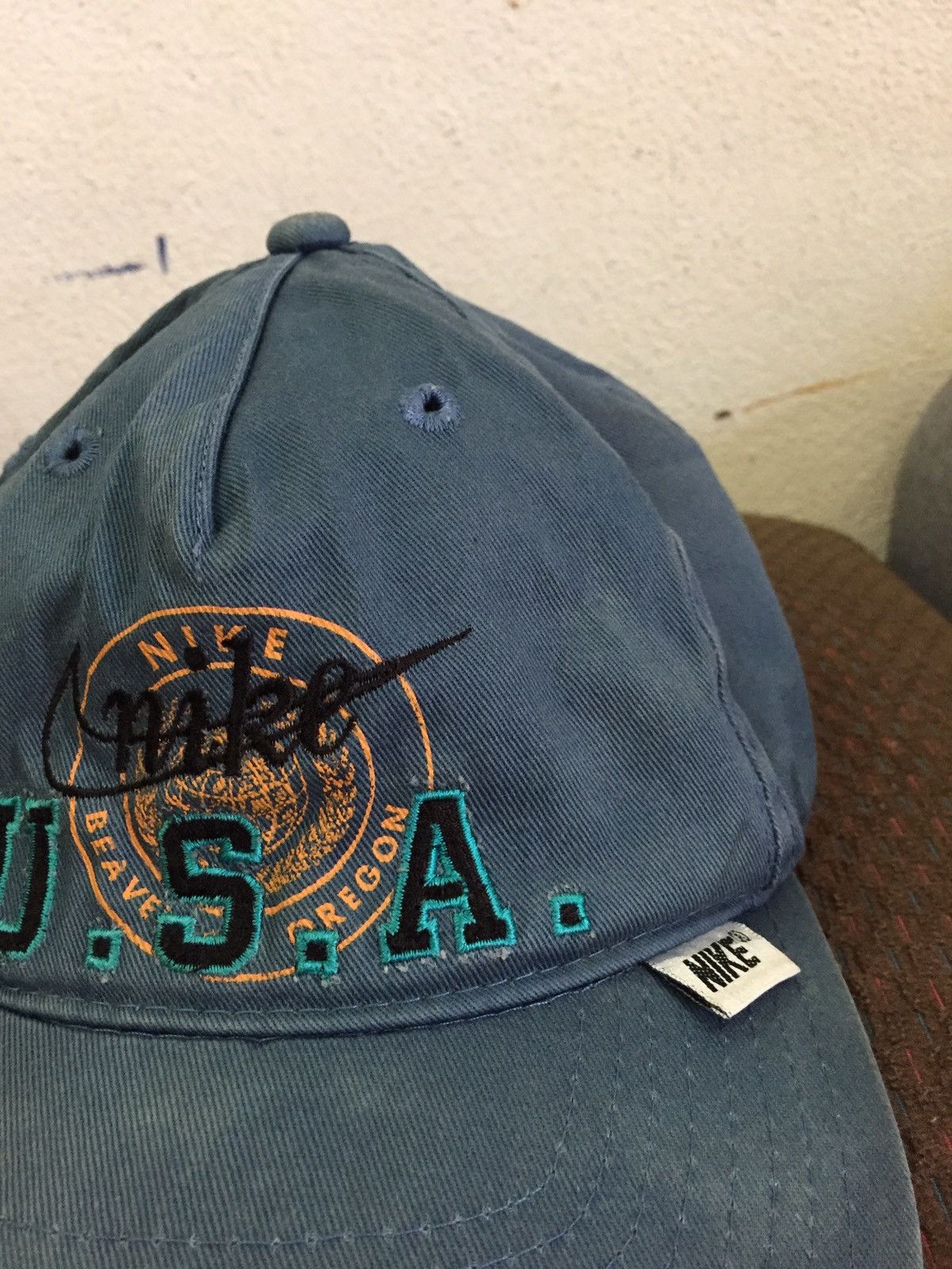 Nike × Vintage Vintage Nike Cap Embroidery Swoosh Logos Snap Back Size ONE SIZE - 6 Thumbnail