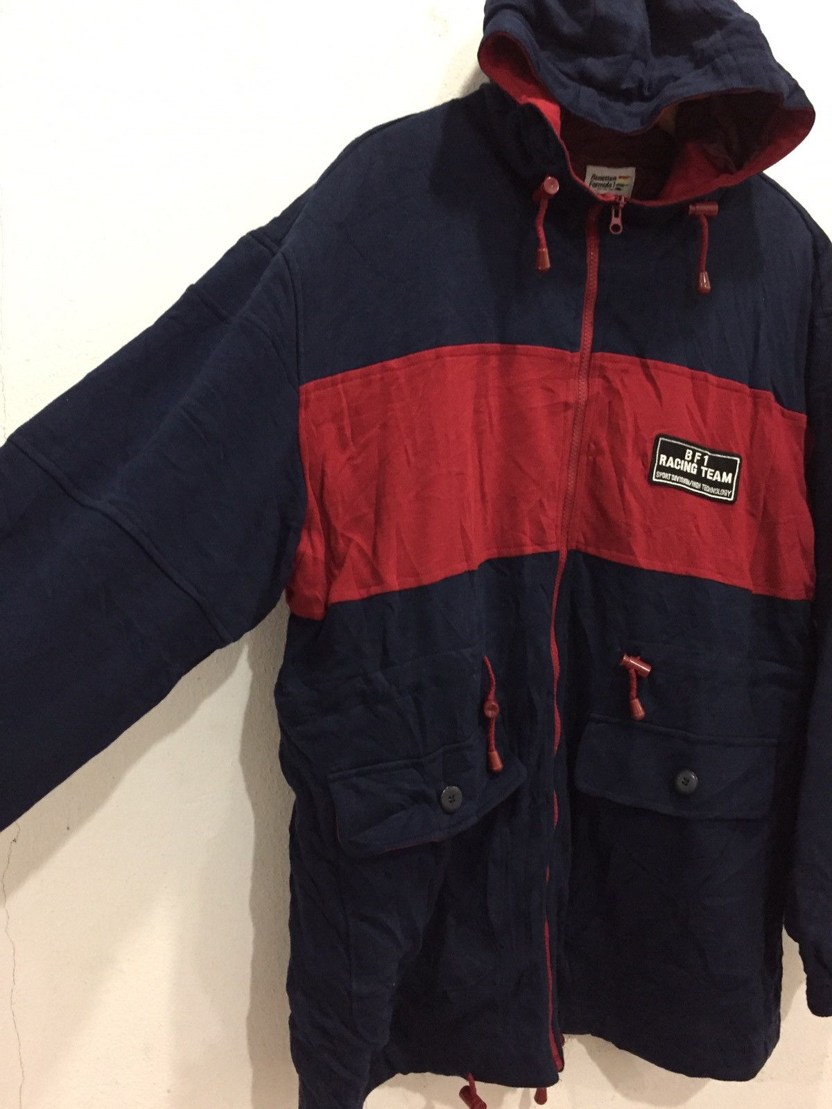 Benetton Vintage Benetton Formula 1 Racing Team Full Zipper Hoodies Size US L / EU 52-54 / 3 - 3 Thumbnail