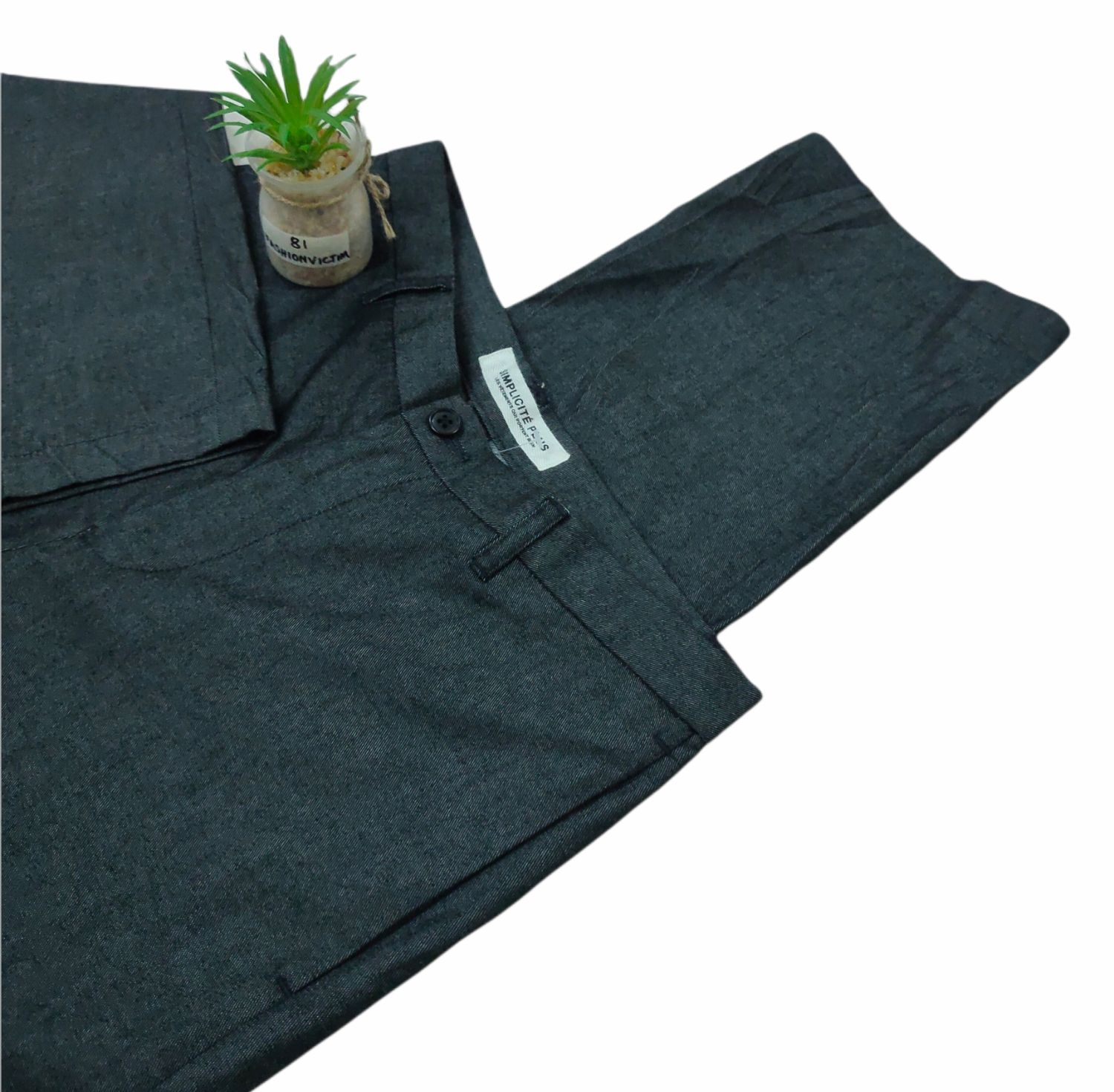 Pre-owned Archival Clothing X Avant Garde Simplicite Plus Ves Vetements Qui Portent Bien Pants In Black