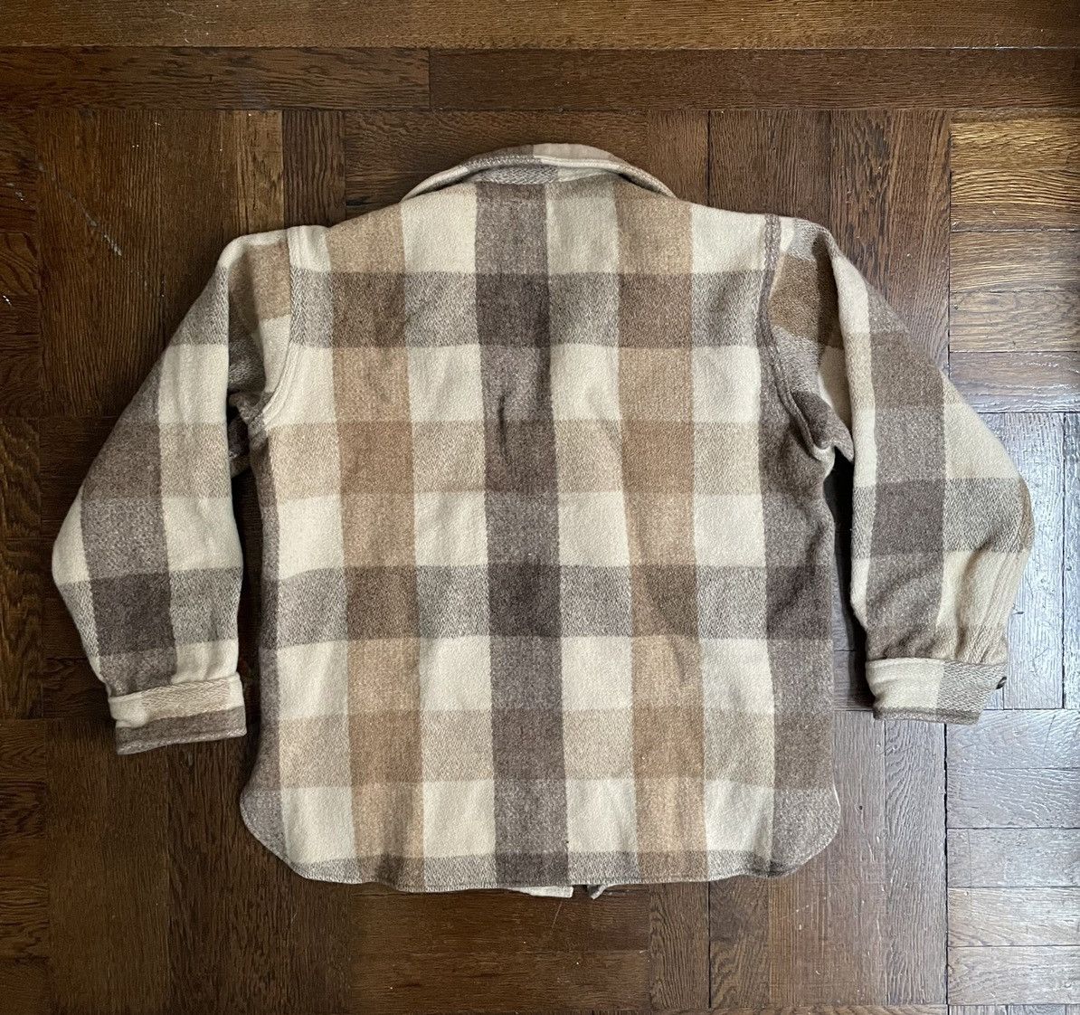 Woolrich Woolen Mills Vintage Woolrich Shirt Jacket - Tan Brown Wool Plaid Size US XS / EU 42 / 0 - 3 Thumbnail