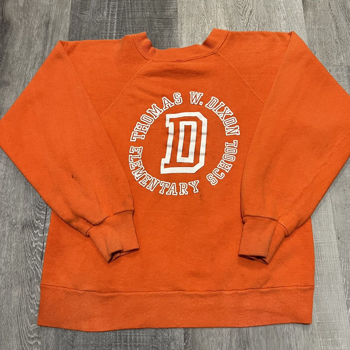 VTG Thomas W. Dixon Orange 70s Virginia School Sweatshirt