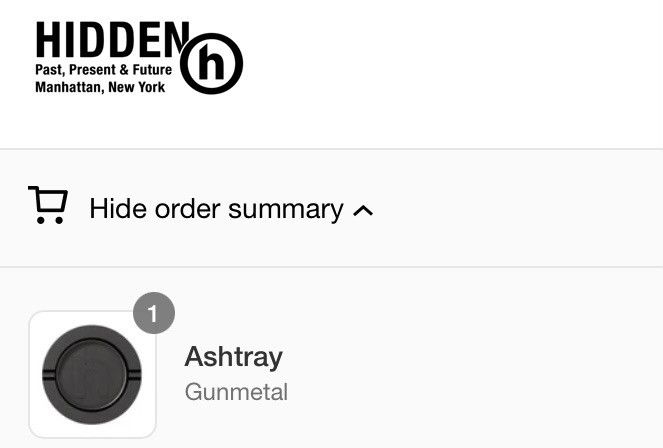 HIDDEN HIDDEN.PPF *GUNMETAL* ASHTRAY Size ONE SIZE - 7 Thumbnail