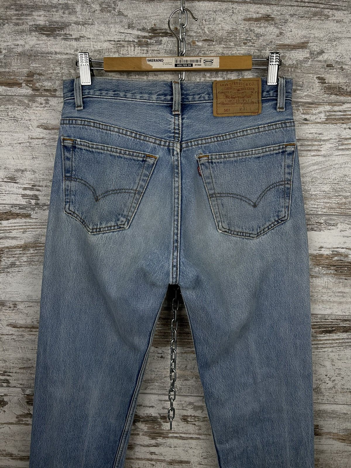 Levi's × Levi's Vintage Clothing Mens Rare Made In USA Levis jeans denim 501 size 31 vintage Size US 31 - 2 Thumbnail