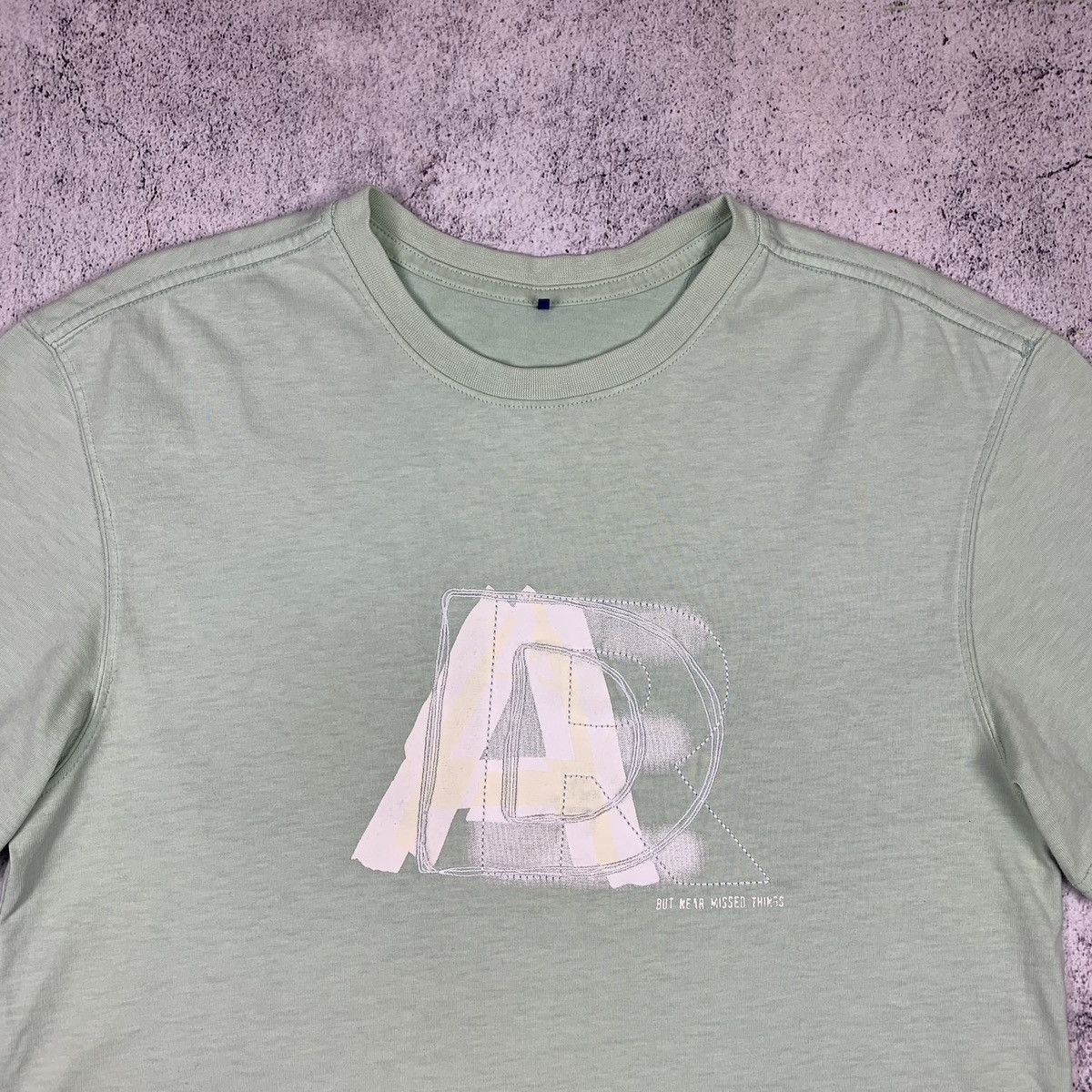 ★ADERERROR★ Layer logo tshirt Mint Ader Error Ader Error Mint T-shirt Size A1 | Grailed