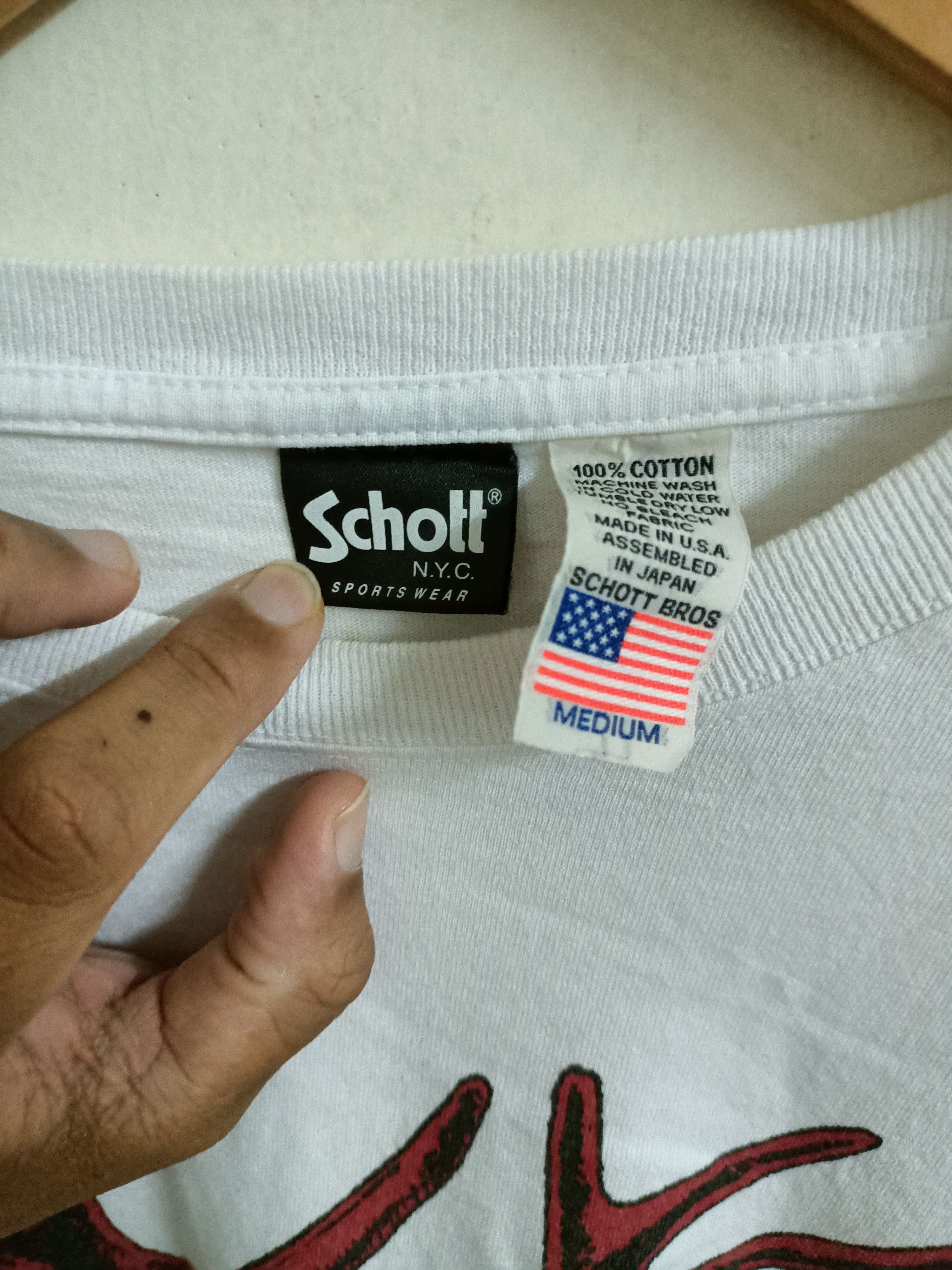 Schott Schott Bros by Schott NYC longsleeve t-shirt Size US M / EU 48-50 / 2 - 3 Thumbnail