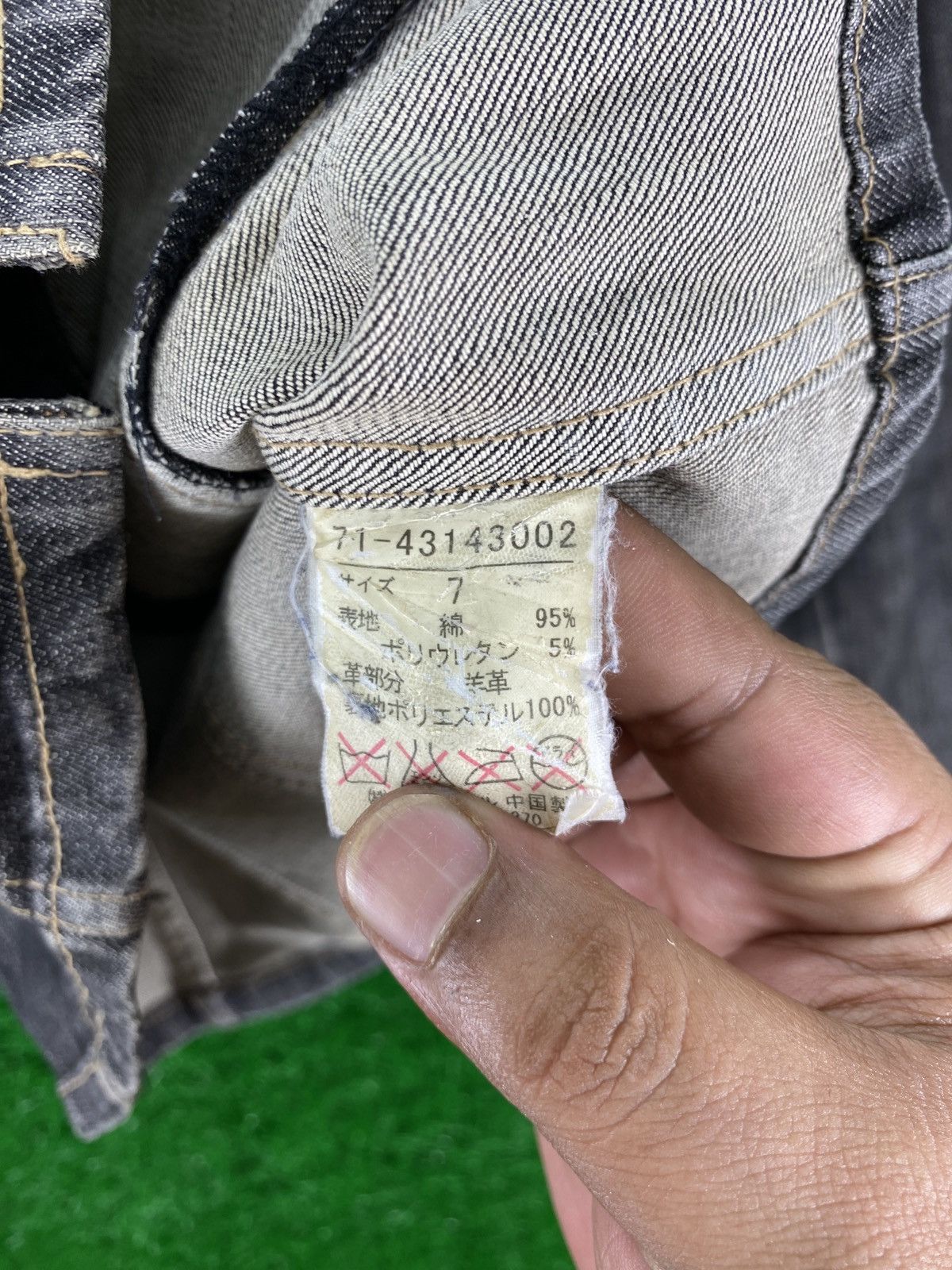 Japanese Brand × Vintage × Yohji Yamamoto Vintage Ined Jacket Jeans Yohji Yamamoto Size US XXS / EU 40 - 3 Thumbnail