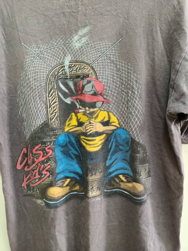 Vintage Vintage 90s Class Kids Dj Club Sho t-shirt Size US L / EU 52-54 / 3 - 3 Thumbnail