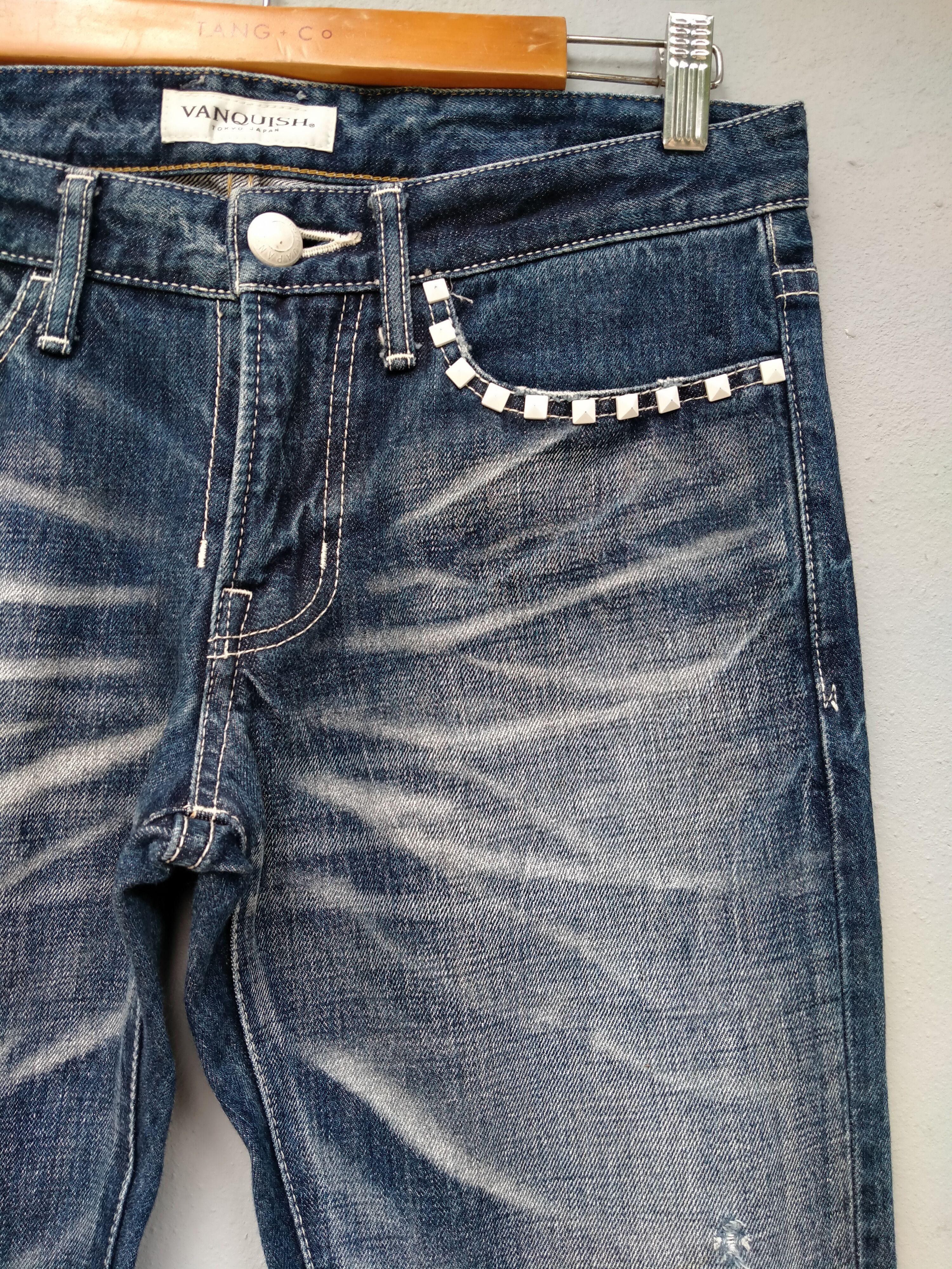 Vanquish Vintage Vanquish Distressed Flare Denim Spark Low Rise Jeans Size US 32 / EU 48 - 8 Thumbnail
