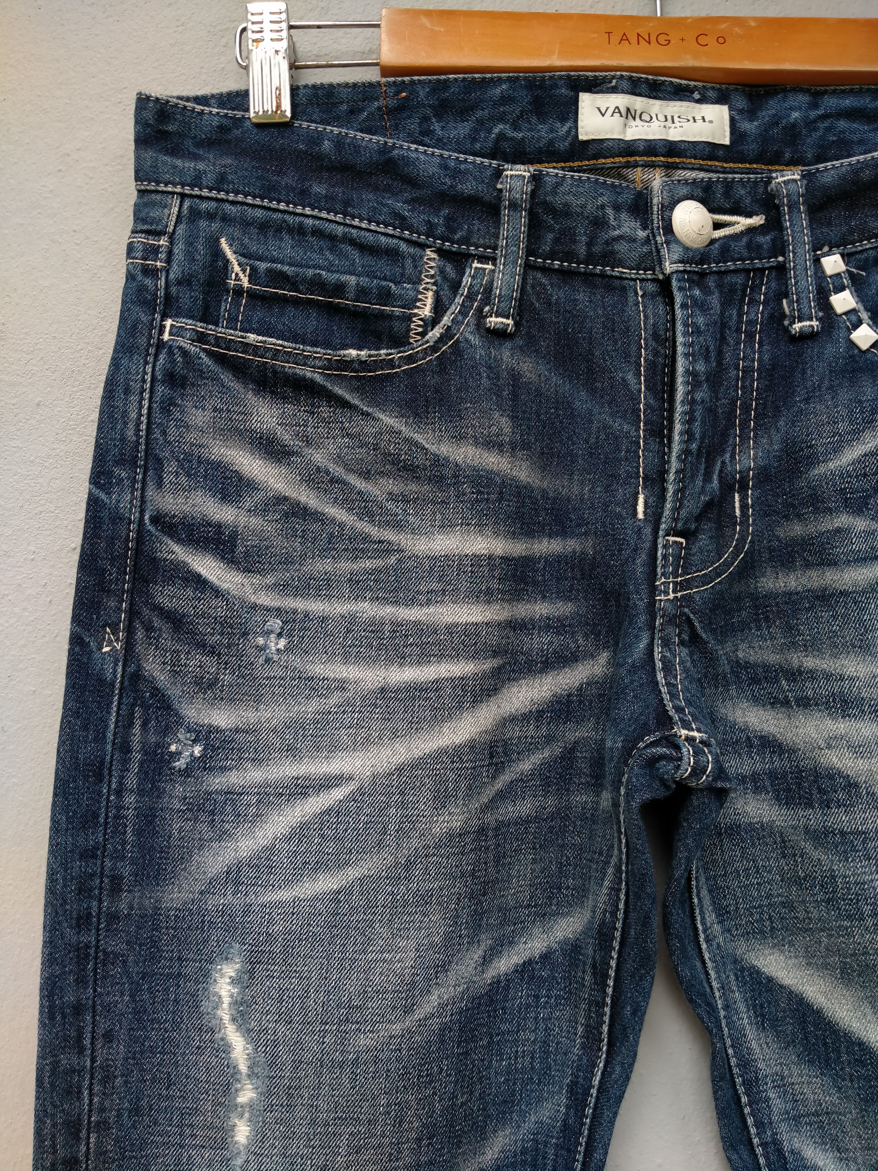 Vanquish Vintage Vanquish Distressed Flare Denim Spark Low Rise Jeans Size US 32 / EU 48 - 5 Thumbnail