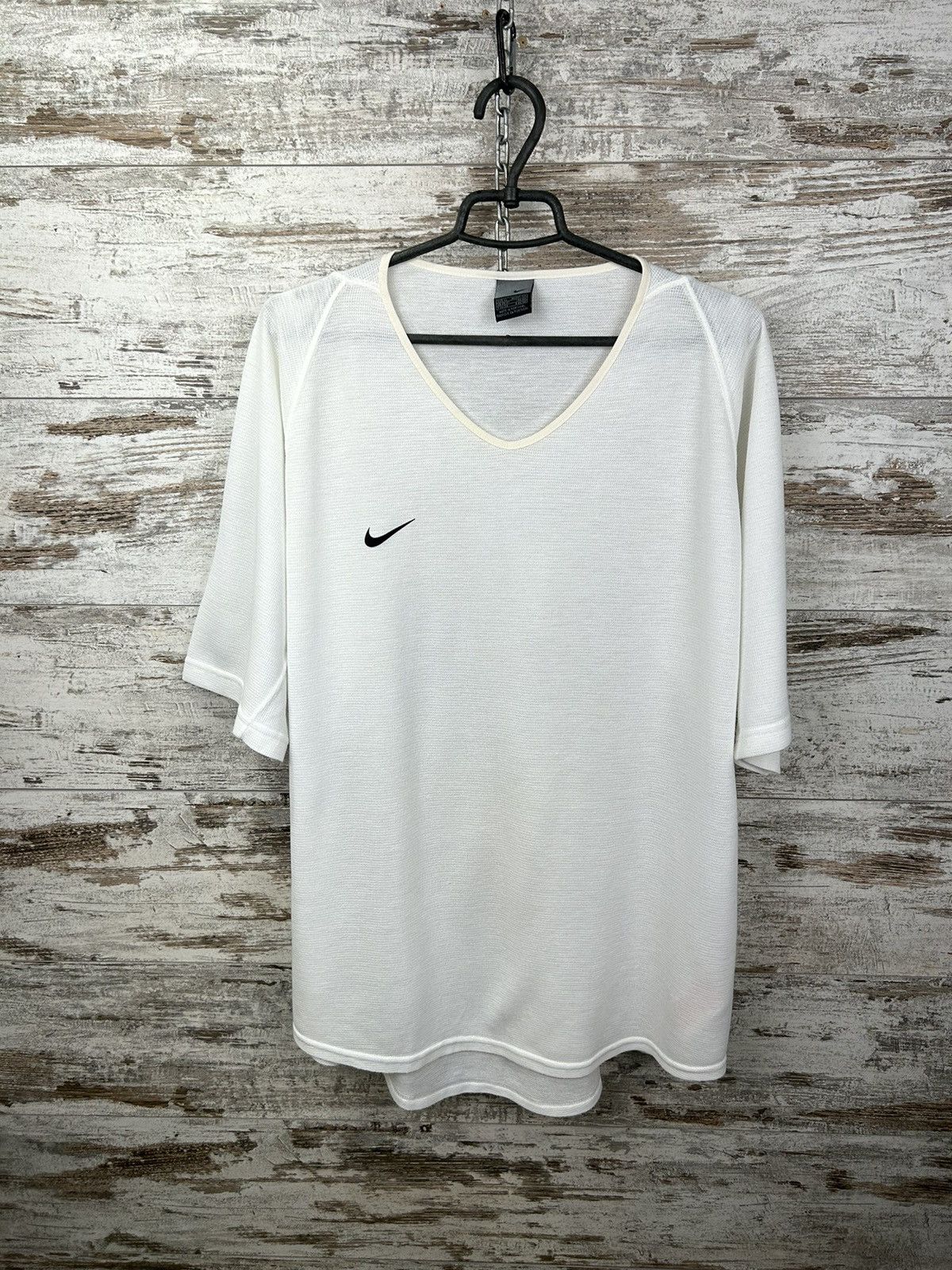 Nike × Vintage Mens Vintage Nike Swoosh T Shirt streetwear y2k rare tee Size US XL / EU 56 / 4 - 1 Thumbnail