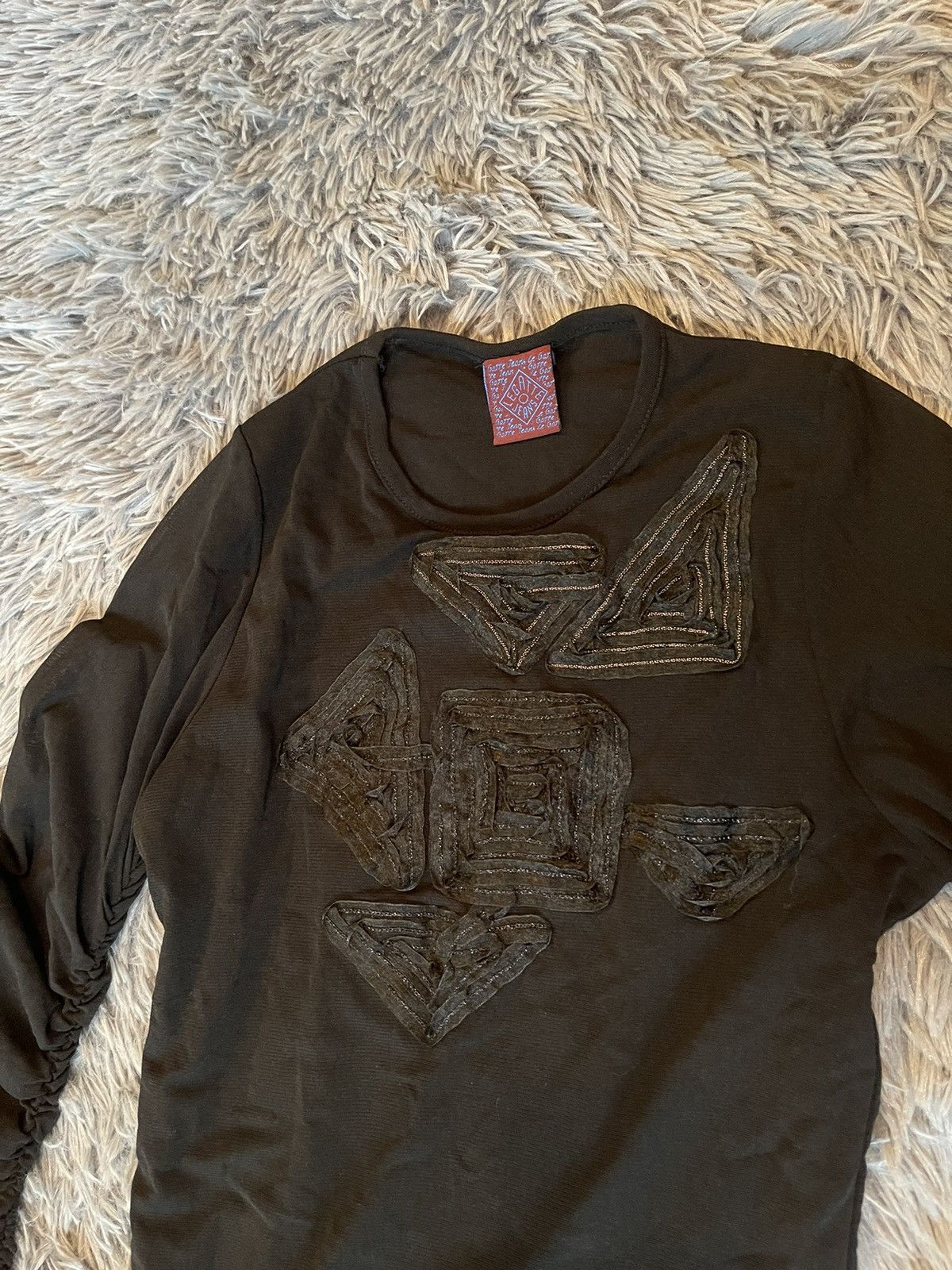 Vintage Legatte Y2K vintage avant garde JPG style mesh longsleeve Size M / US 6-8 / IT 42-44 - 8 Thumbnail