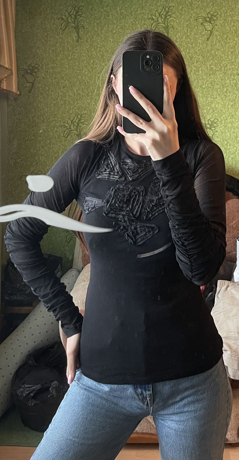 Vintage Legatte Y2K vintage avant garde JPG style mesh longsleeve Size M / US 6-8 / IT 42-44 - 3 Thumbnail