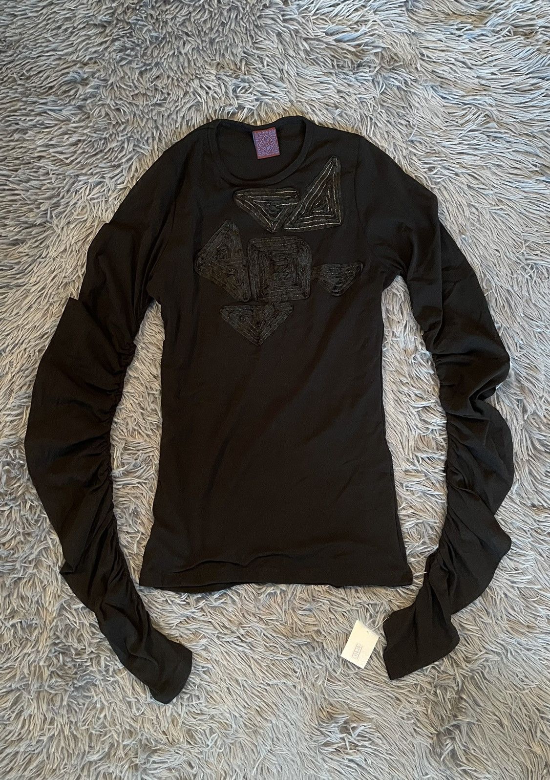 Vintage Legatte Y2K vintage avant garde JPG style mesh longsleeve Size M / US 6-8 / IT 42-44 - 1 Thumbnail