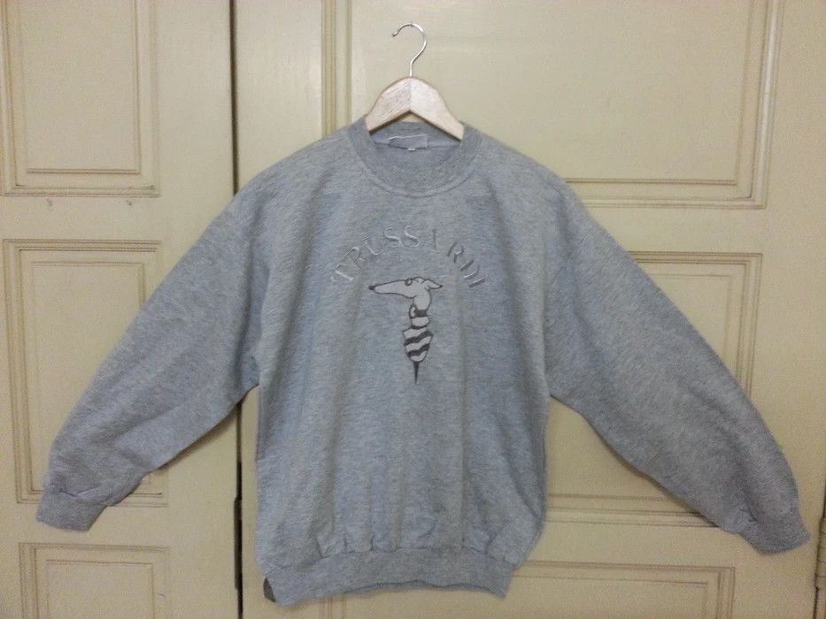 Trussardi Trussardi sweatshirt ambridories big logo Size US XL / EU 56 / 4 - 1 Thumbnail
