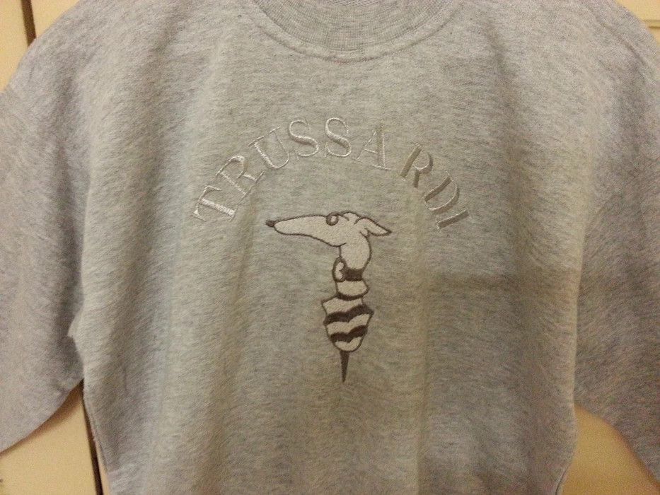 Trussardi Trussardi sweatshirt ambridories big logo Size US XL / EU 56 / 4 - 2 Thumbnail
