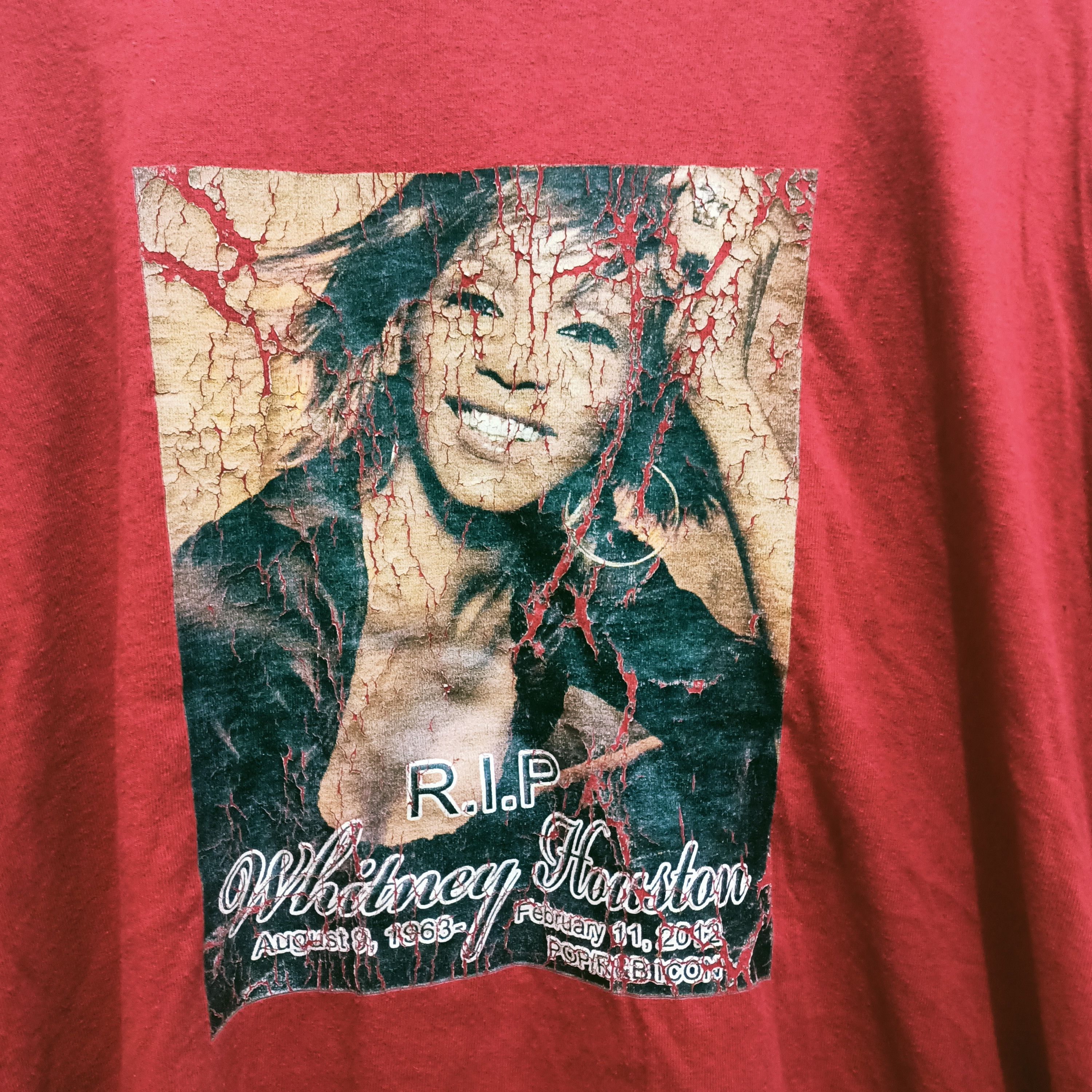 Band Tees × Vintage Vintage Whitney Houston RIP t-shirt Size US XXL / EU 58 / 5 - 2 Thumbnail