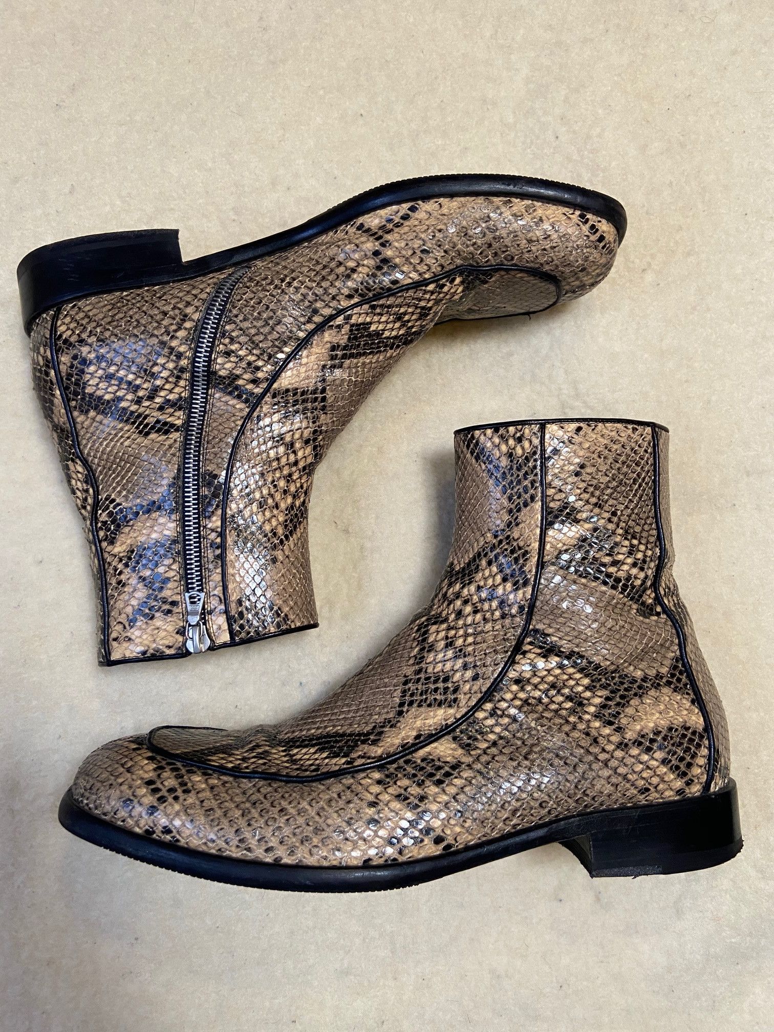 Dries van noten python boots online