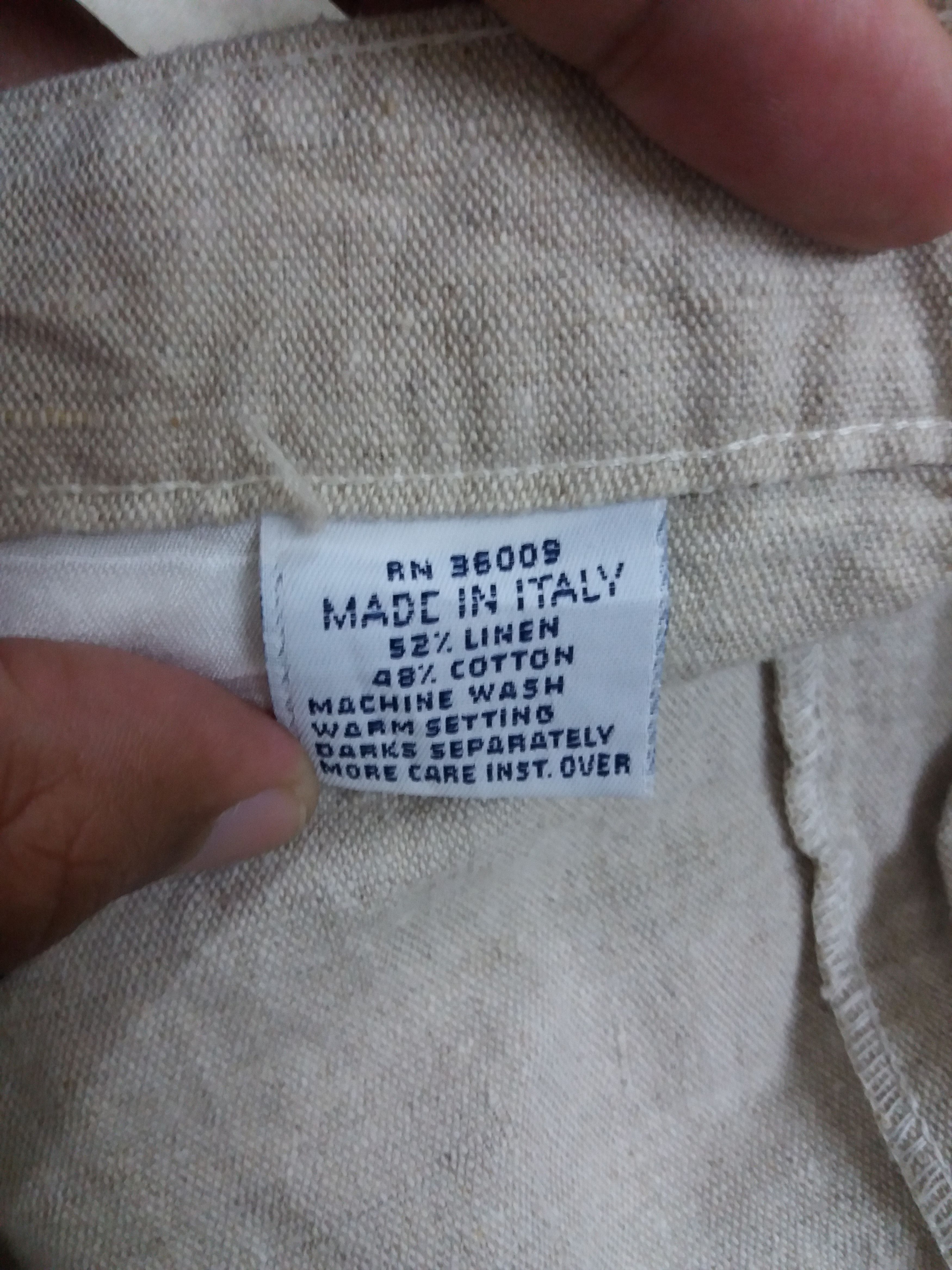 Calvin Klein Calvin Klien linen/cotton pant made in italy waist 37 inche Size US 37 - 4 Thumbnail