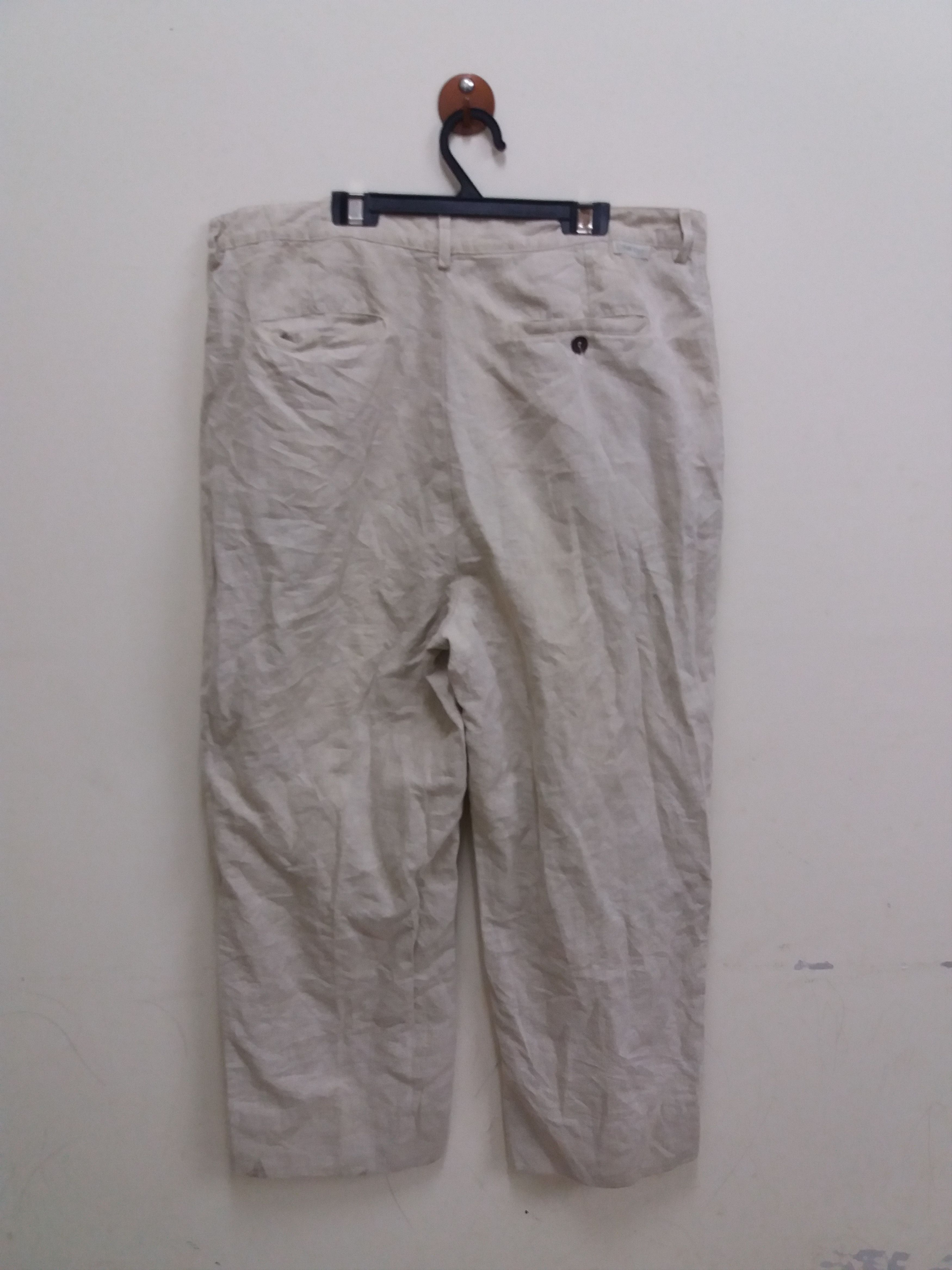 Calvin Klein Calvin Klien linen/cotton pant made in italy waist 37 inche Size US 37 - 2 Thumbnail