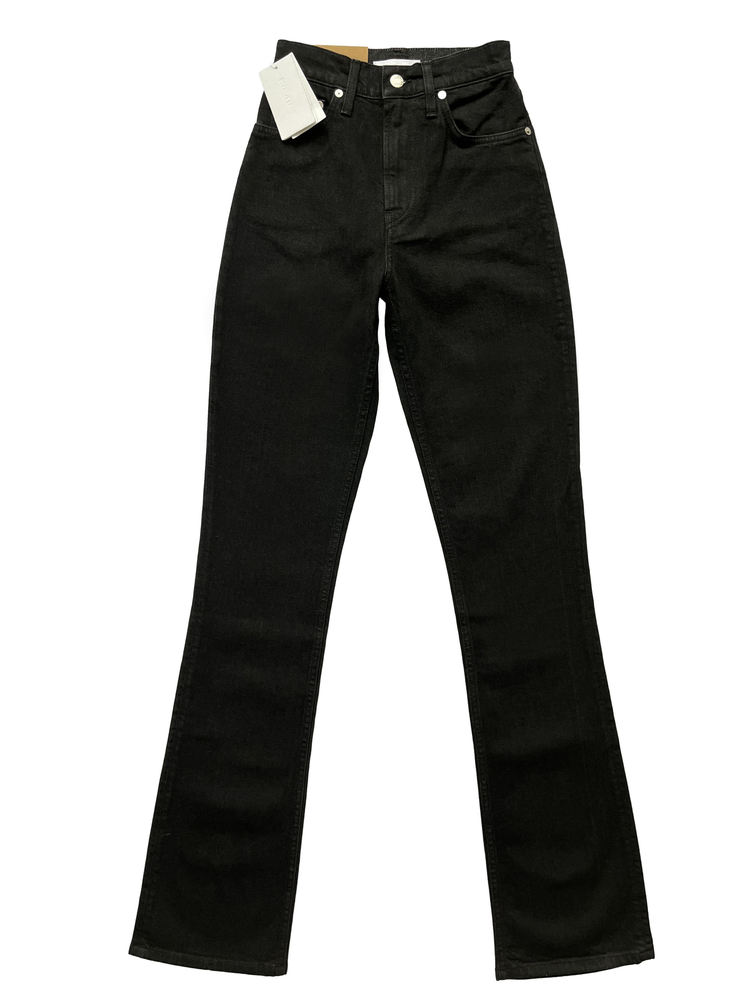 Helmut Lang ⚡️QUICK SALE⚡️Helmut Lang Matte Black Hi Bootcut Jeans Size 24" / US 00 / IT 34 - 1 Thumbnail