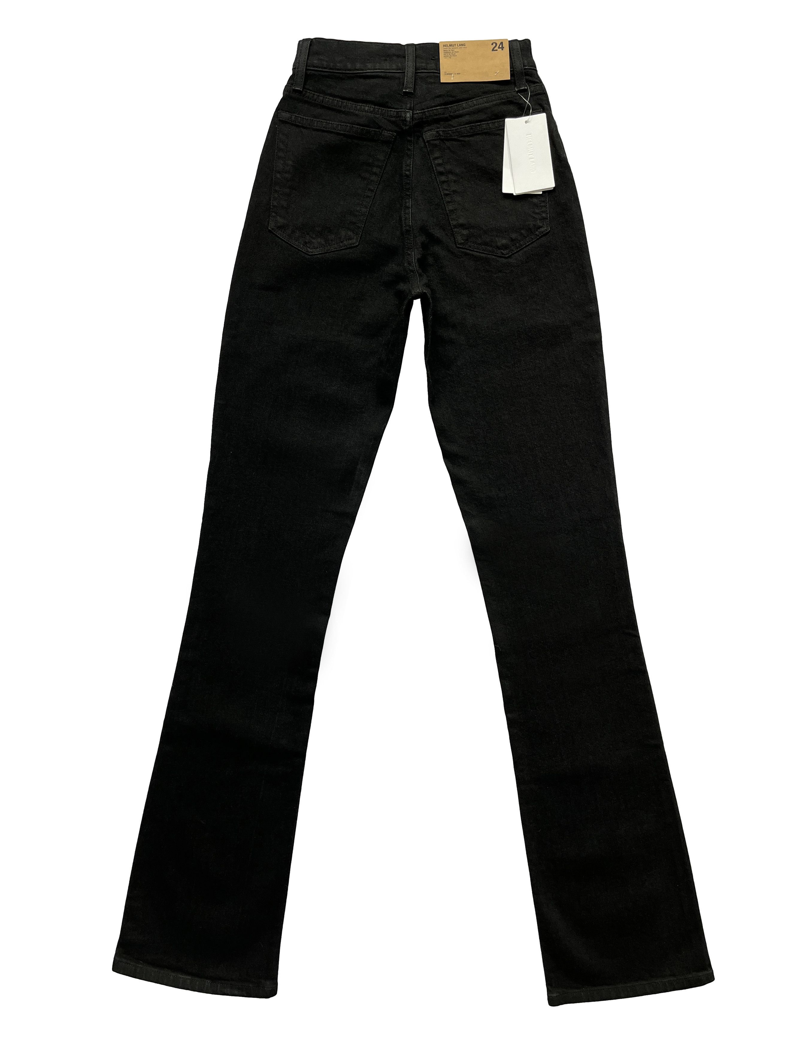 Helmut Lang ⚡️QUICK SALE⚡️Helmut Lang Matte Black Hi Bootcut Jeans Size 24" / US 00 / IT 34 - 2 Thumbnail