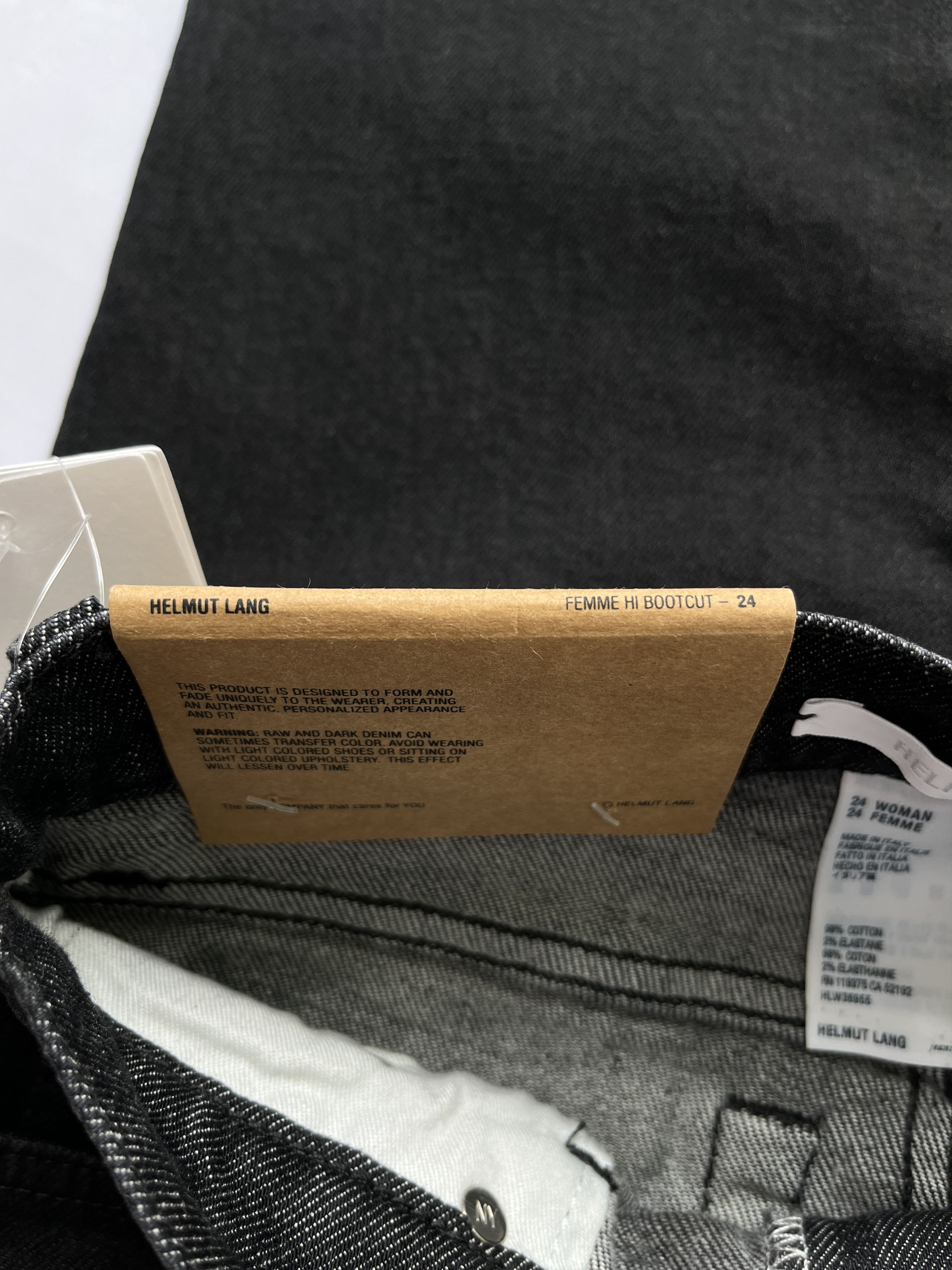 Helmut Lang ⚡️QUICK SALE⚡️Helmut Lang Matte Black Hi Bootcut Jeans Size 24" / US 00 / IT 34 - 4 Thumbnail