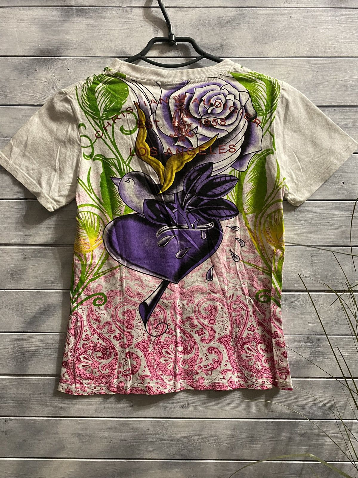 Christian Audigier Rare Vintage T-shirt Christian Audigier Los Angeles Ed Hardy Size L / US 10 / IT 46 - 4 Thumbnail